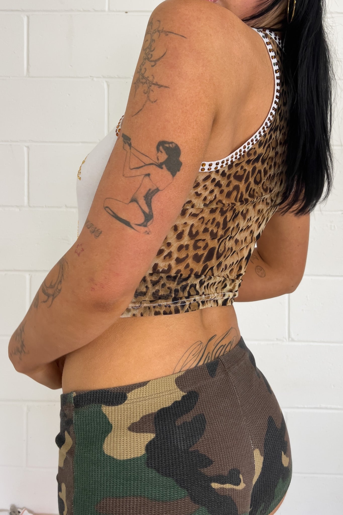 DOLCE & GABBANA white leopard tank ★ Size labelled large