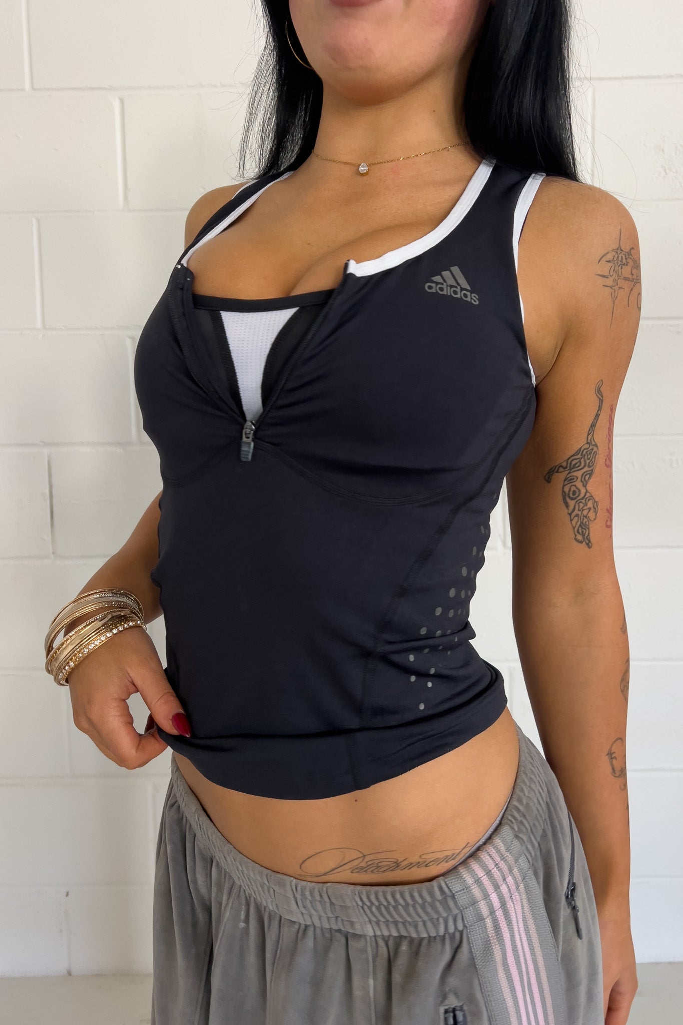 ADIDAS black sport tank  ★ Size labelled medium