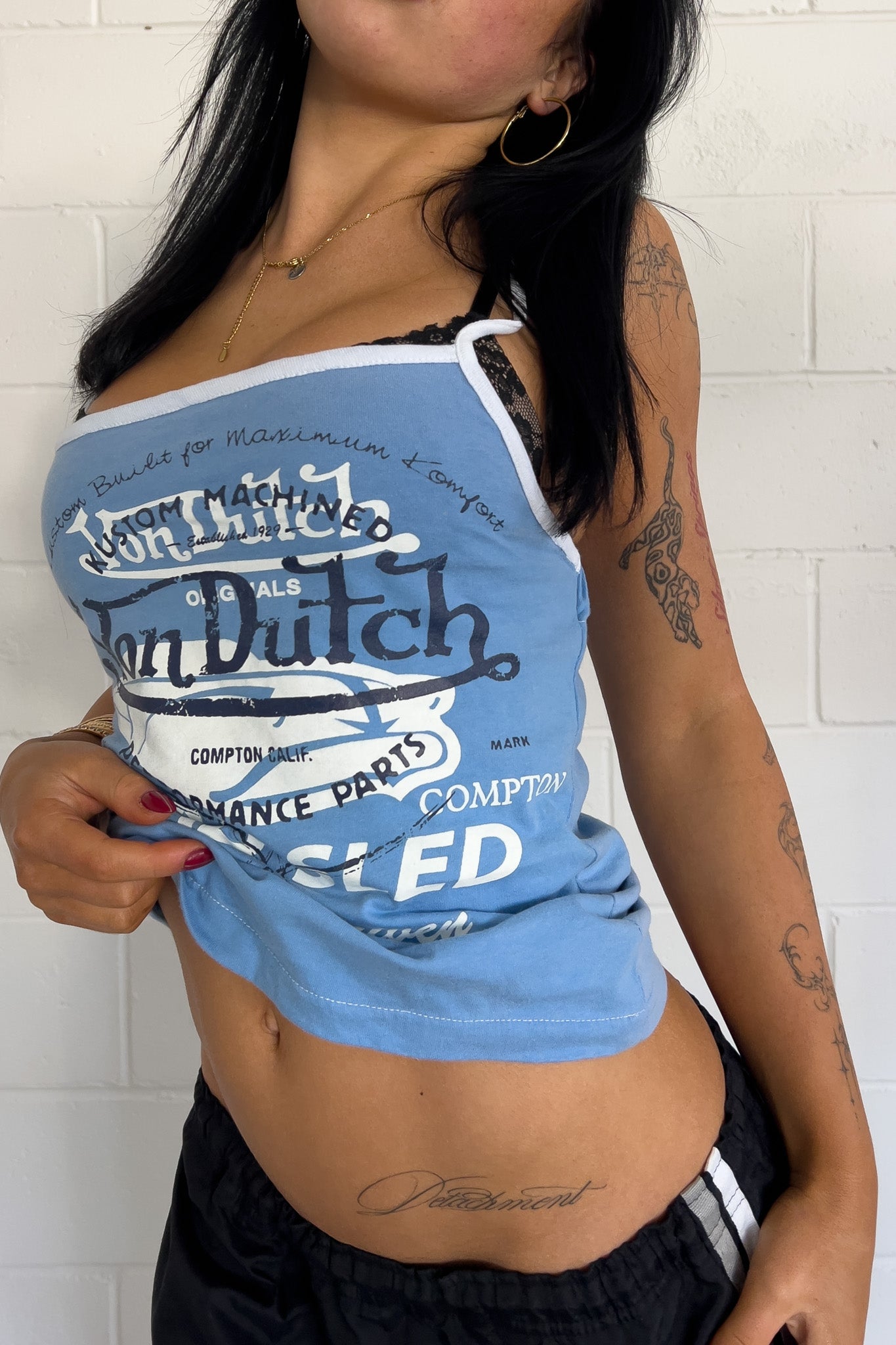 VONDUTCH blue "lead sled" top ★ Size labelled large