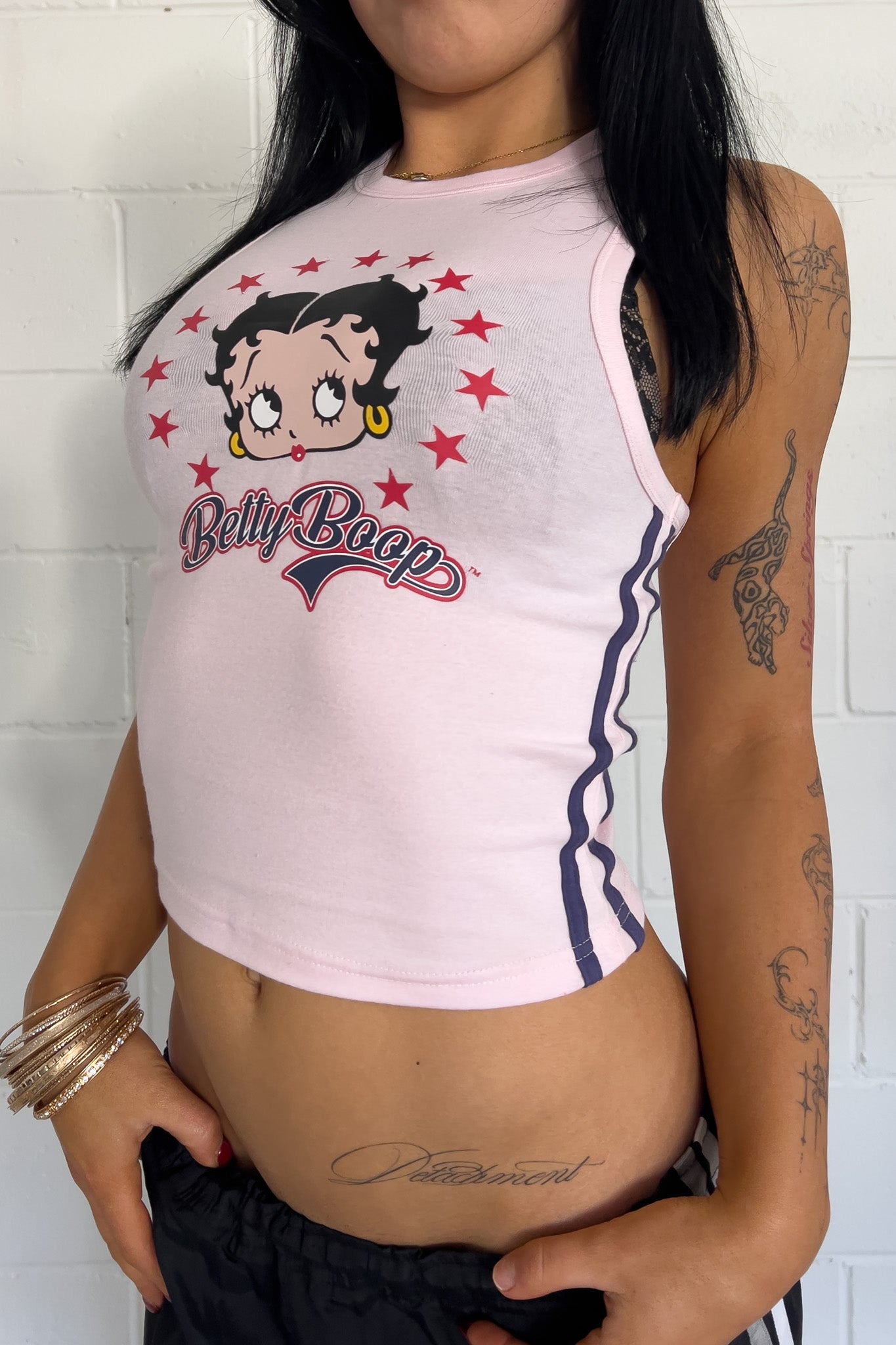 BETTY BOOP pink graphic tank ★ Size labelled X small