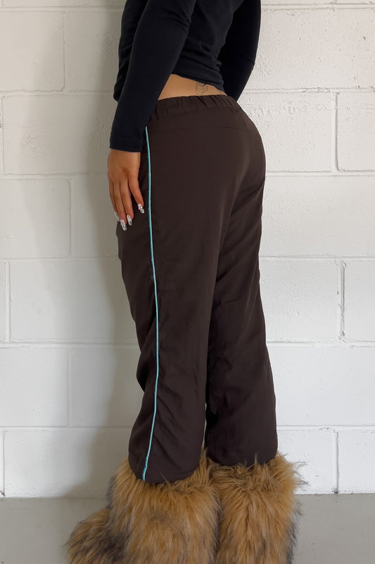 CHAMPION brown + blue track capris ★ Size labelled medium