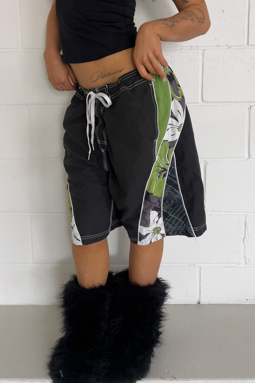 SPEEDOS green board short ★ Size est medium (drawstrings)