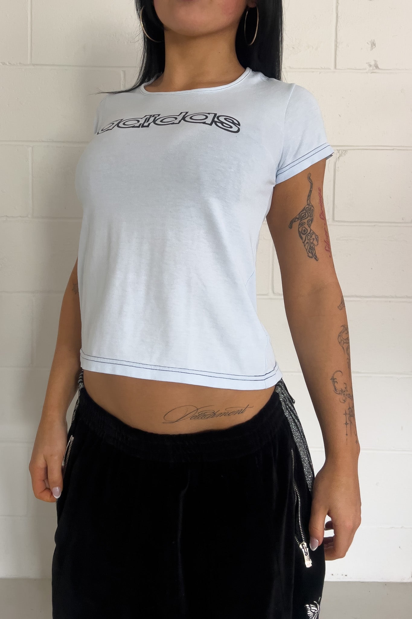 ADIDAS blue top ★ Size labelled small