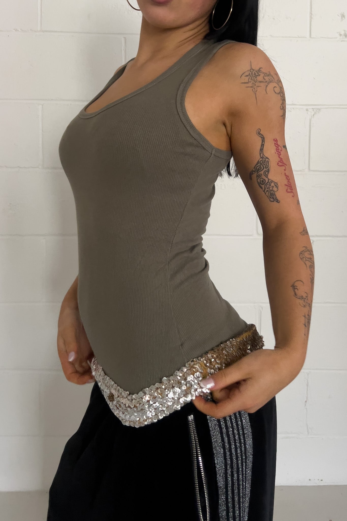 COSTA BIANCA khaki tank ★ Size labelled small