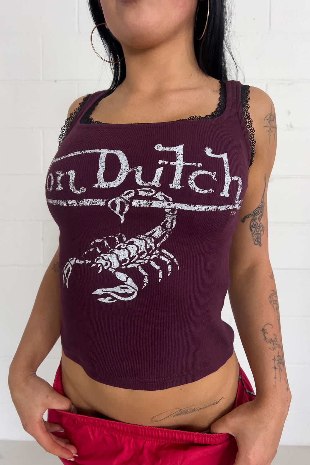 VONDUTCH burgundy tank ★ Size labelled small