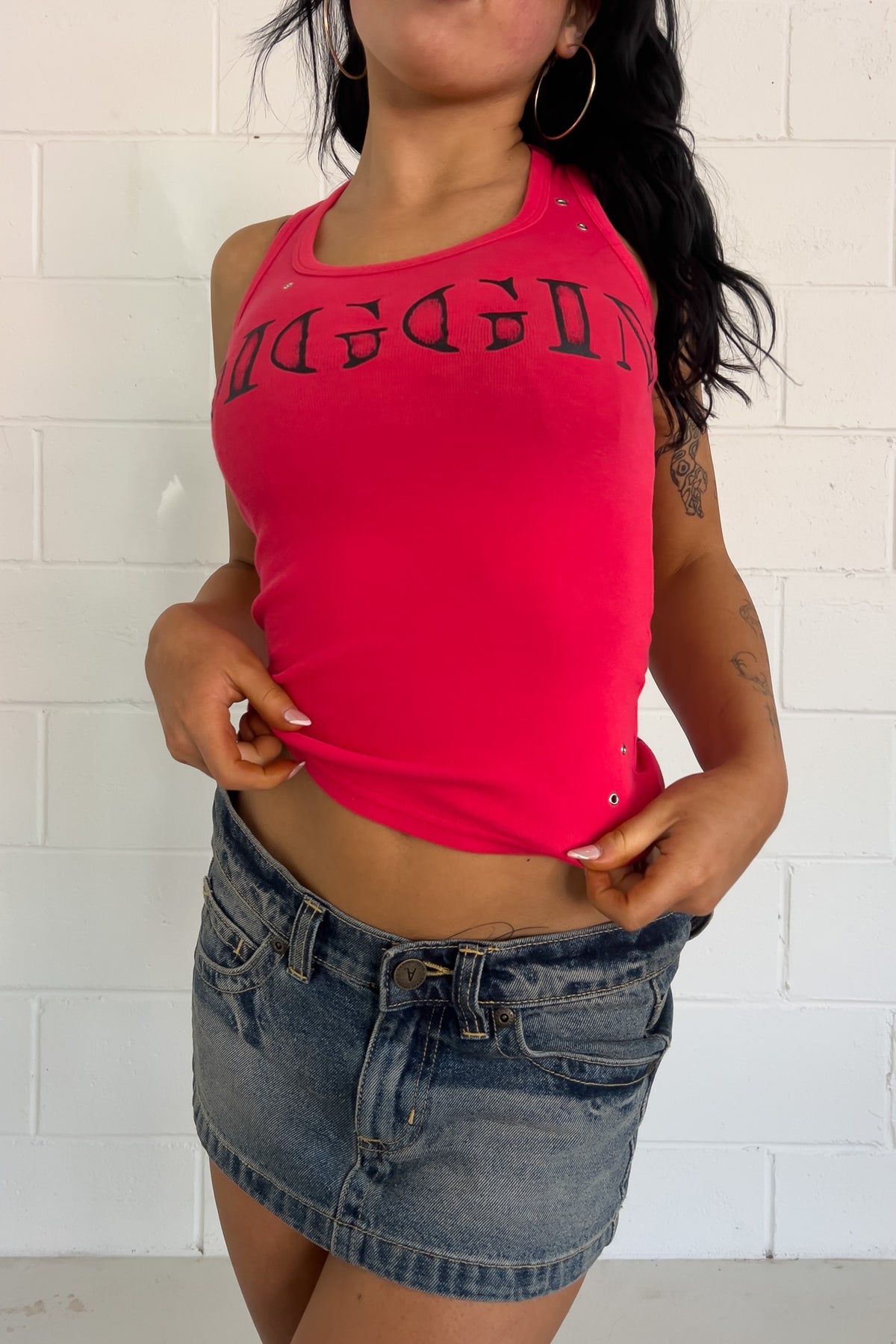 Red graphic tank ★ Size est small
