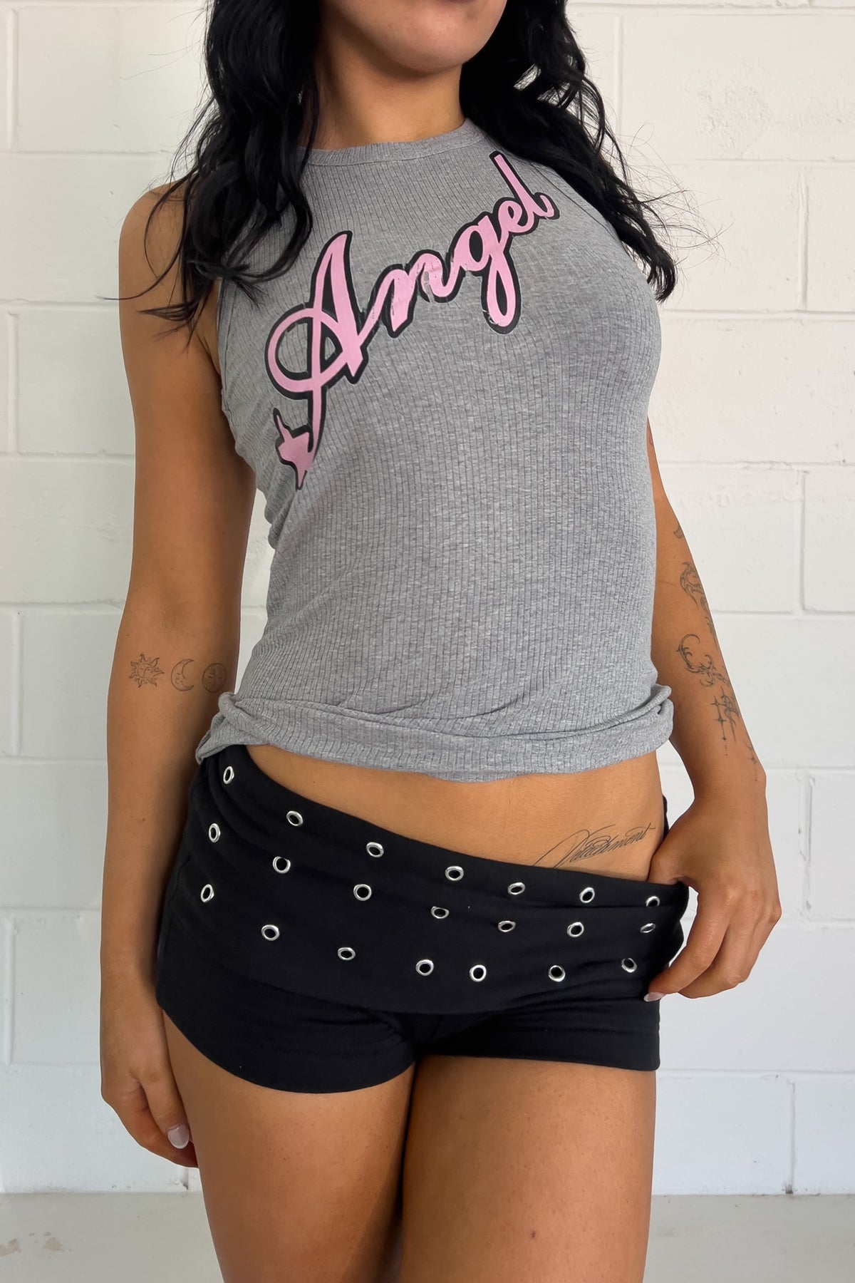 Grey angel tank ★ Size est small