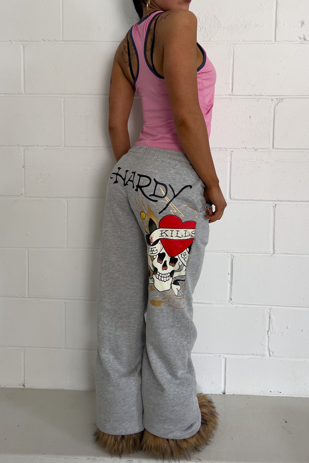 ED HARDY grey pants ★ Size small