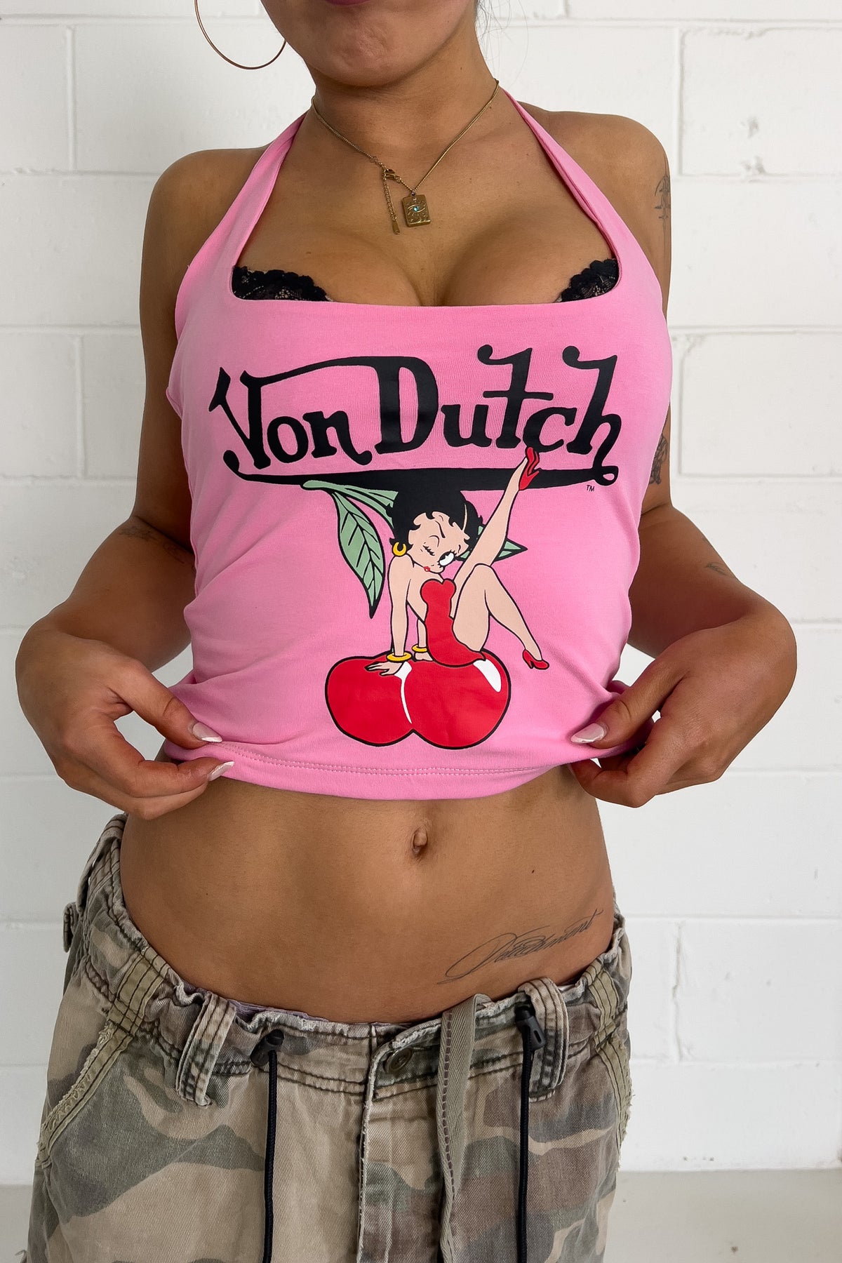 VONDUTCH pink graphic top ★ Size labelled small