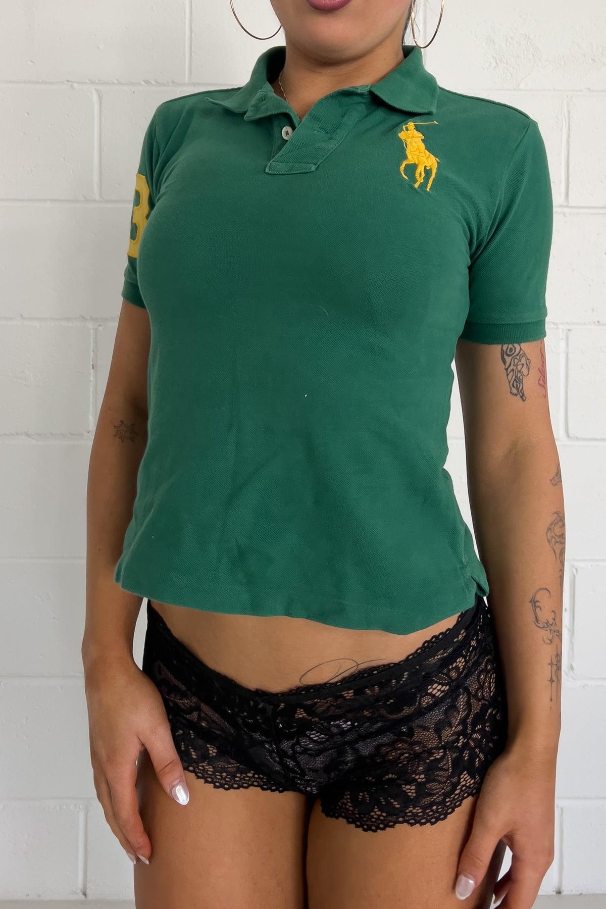 RALPH LAUREN green polo ★ Size labelled small