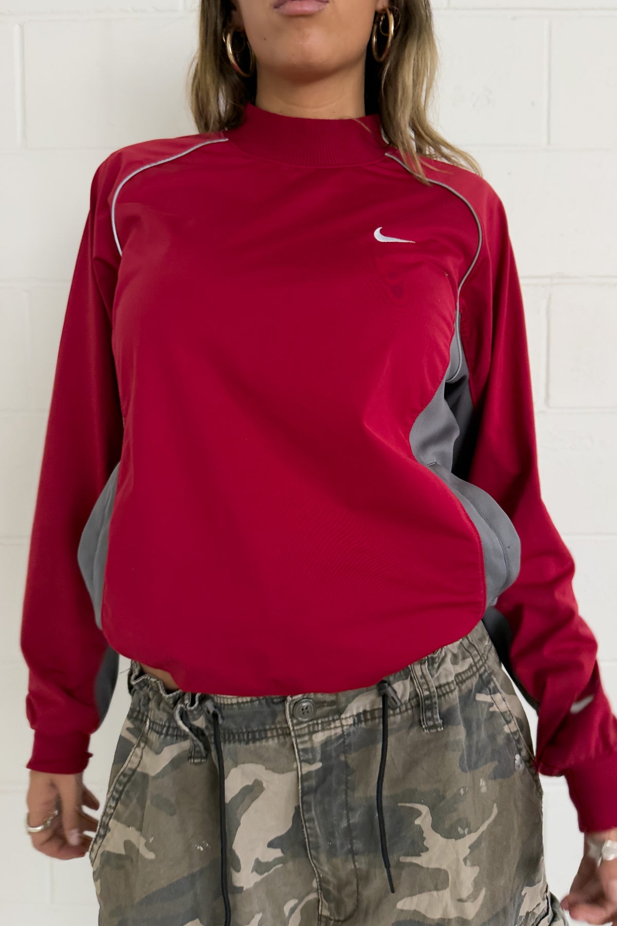 NIKE red windbreaker ★ Size small