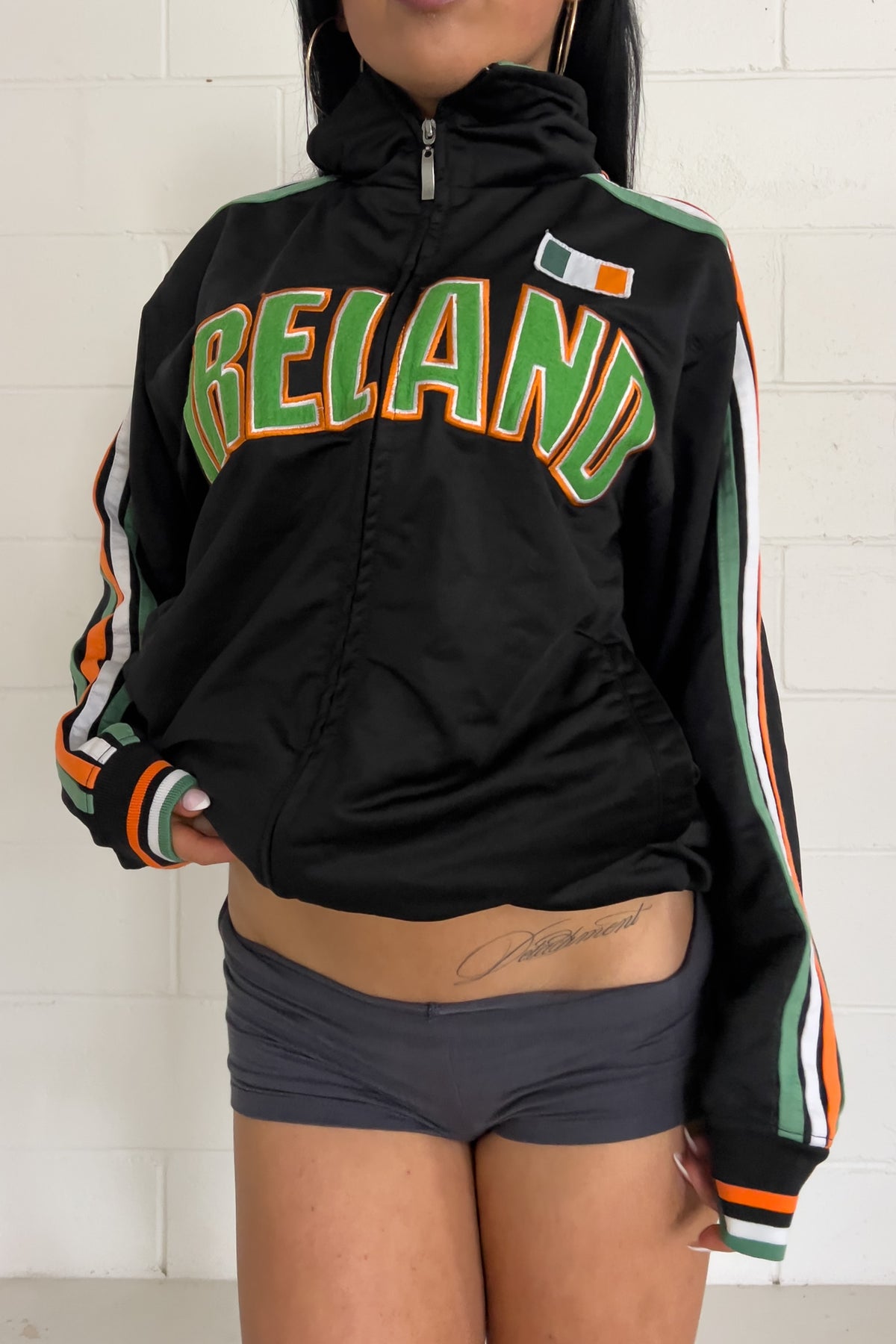 IRELAND spellout track jacket ★ FREE SIZE