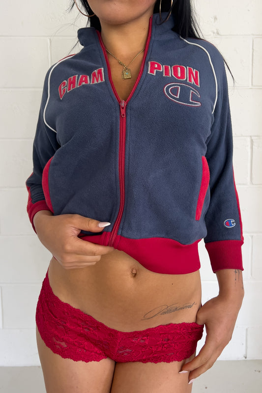 CHAMPION vintage patched jacket ★ Size est XXS