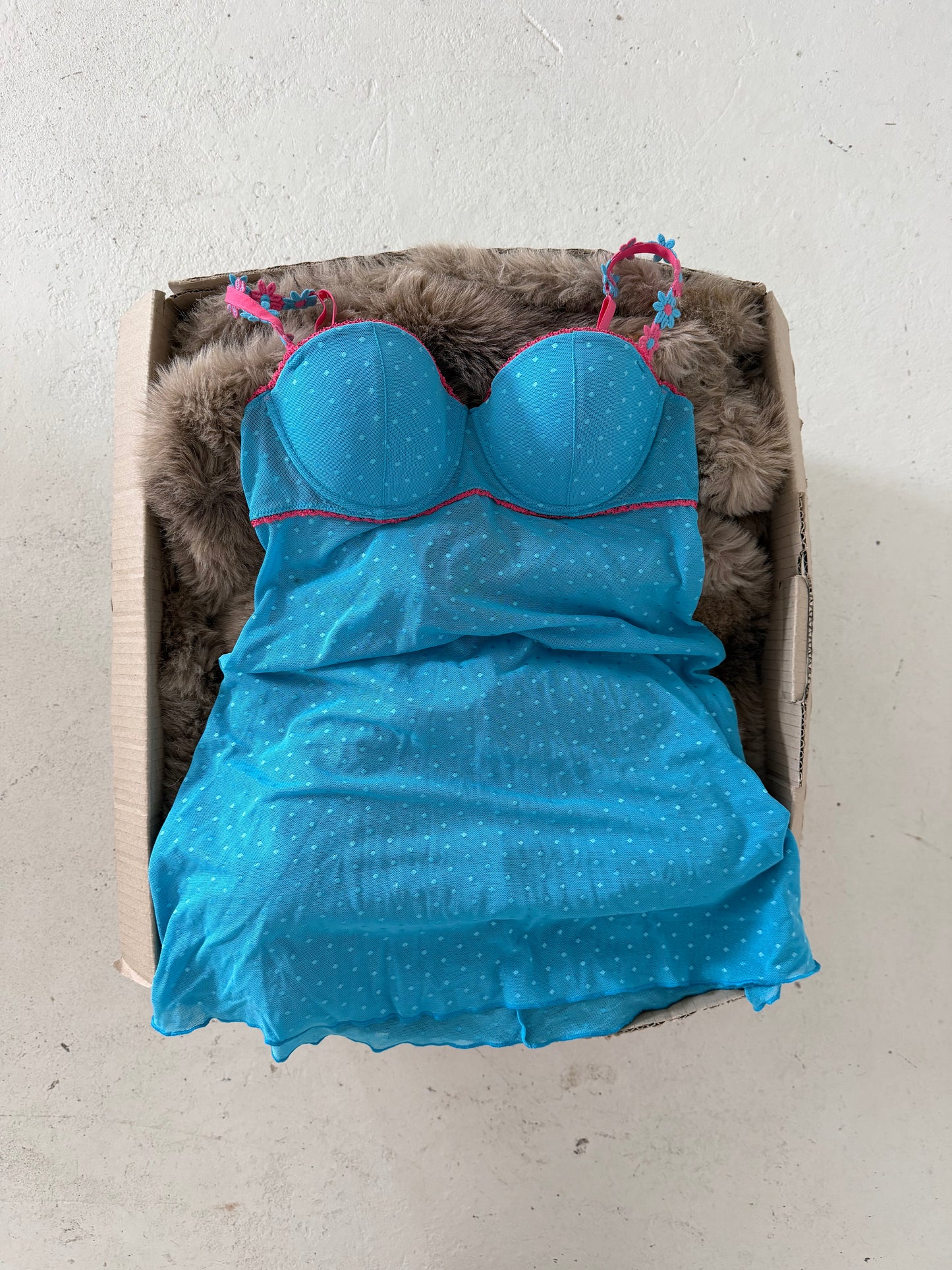 Blue festival cami dress ★ Size est medium