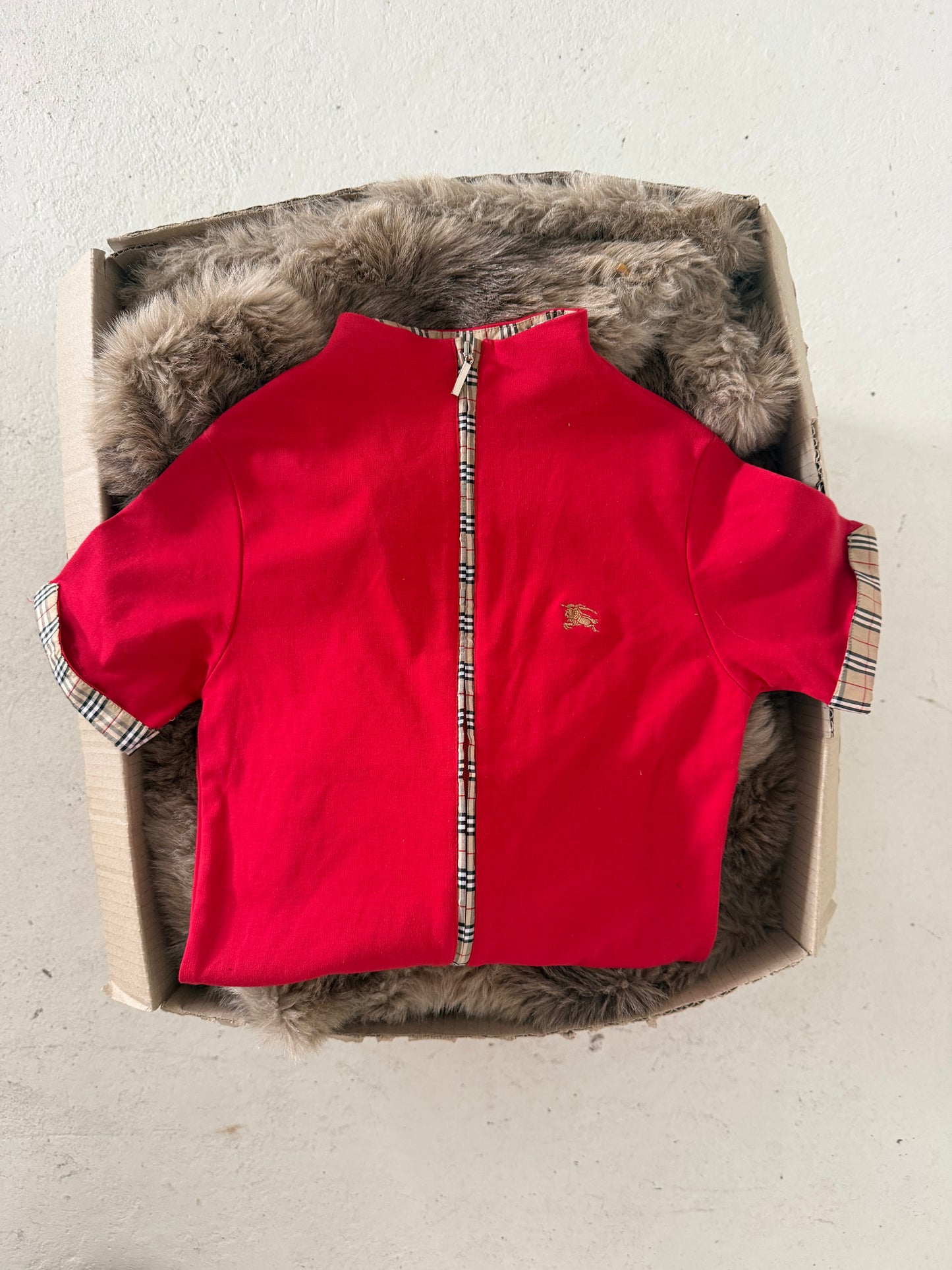 BURBERRY red top ★ Size est large