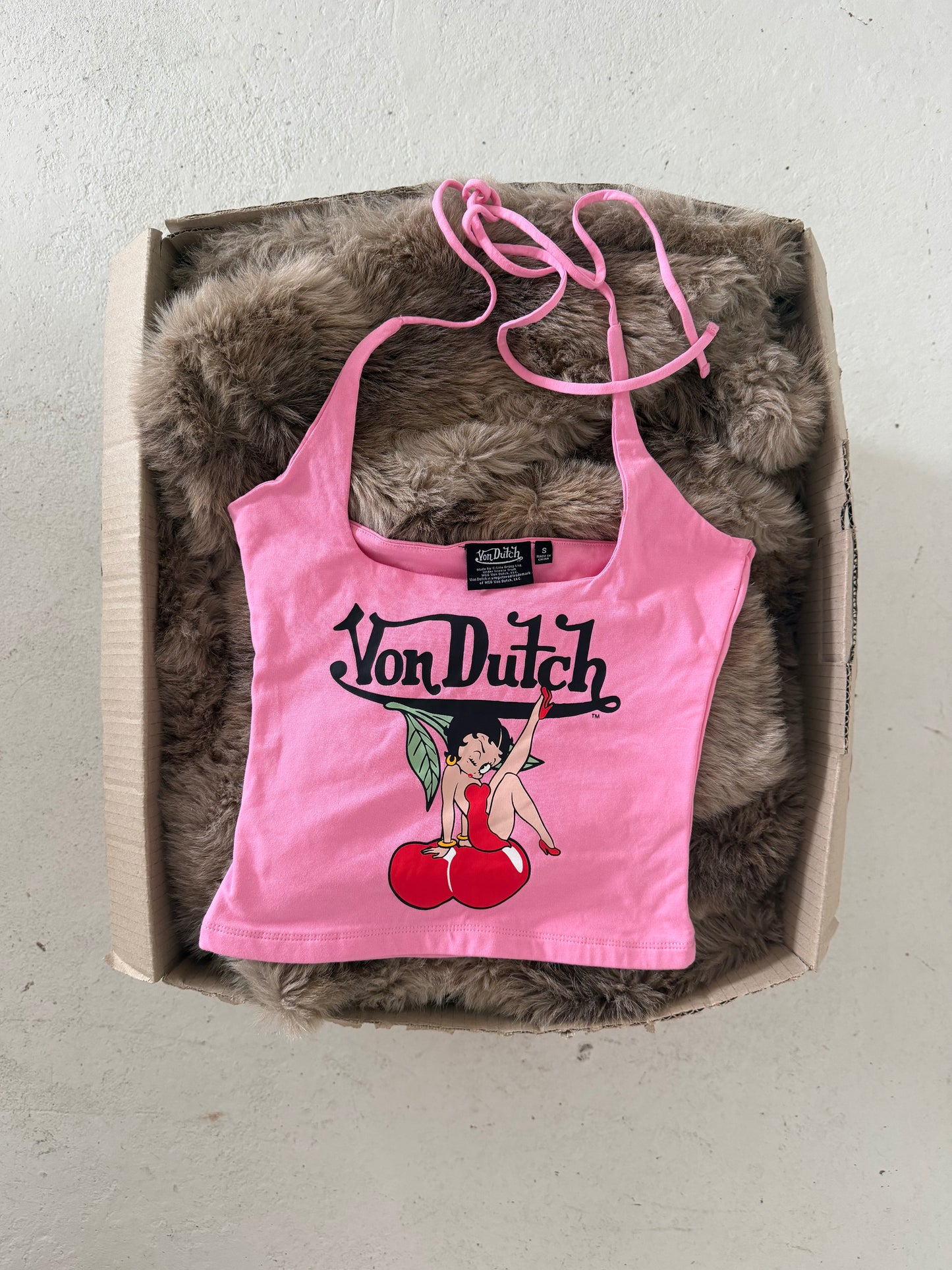 VONDUTCH pink graphic top ★ Size labelled small