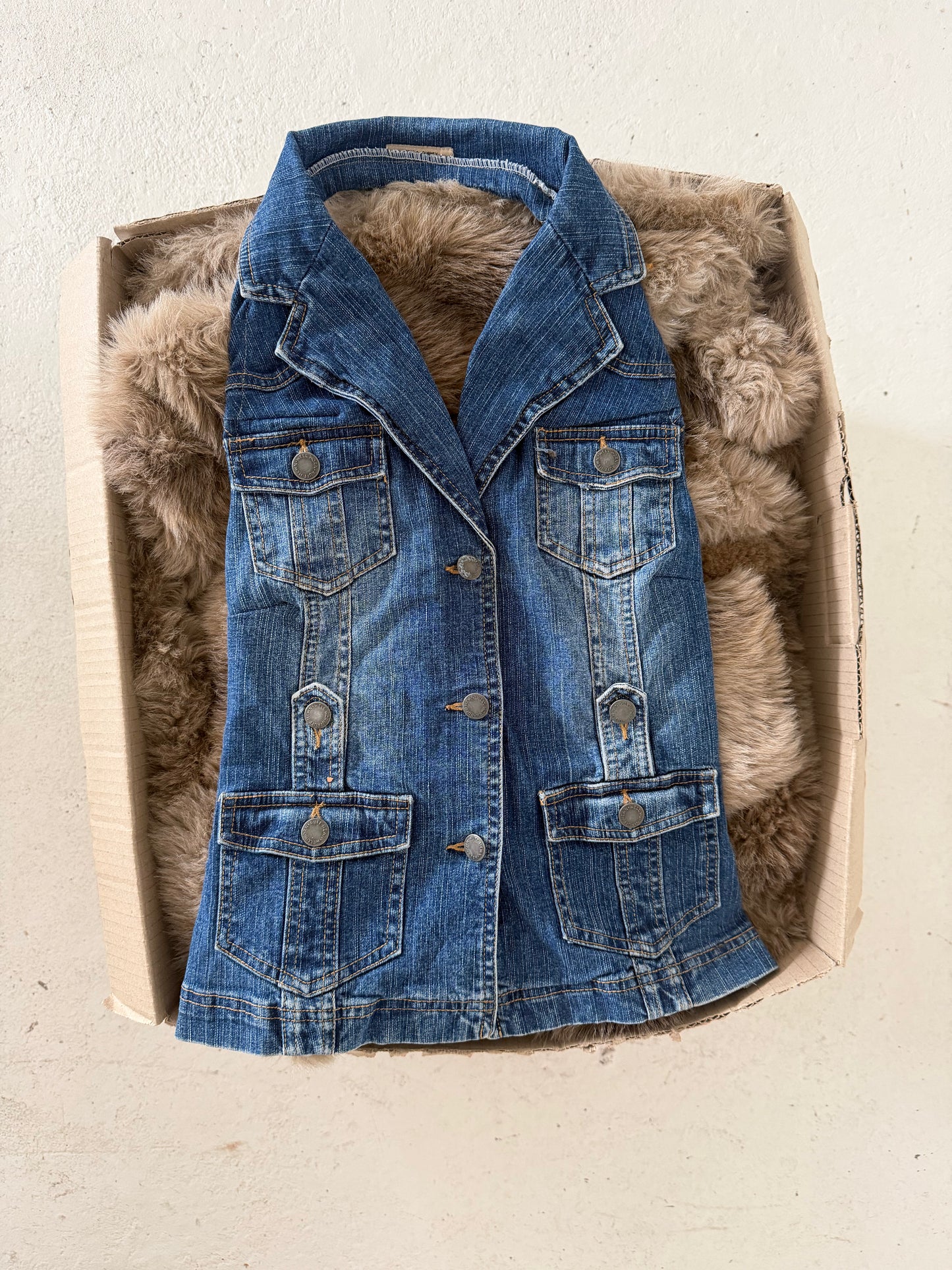 Denim vest (blue) ★ Size est small