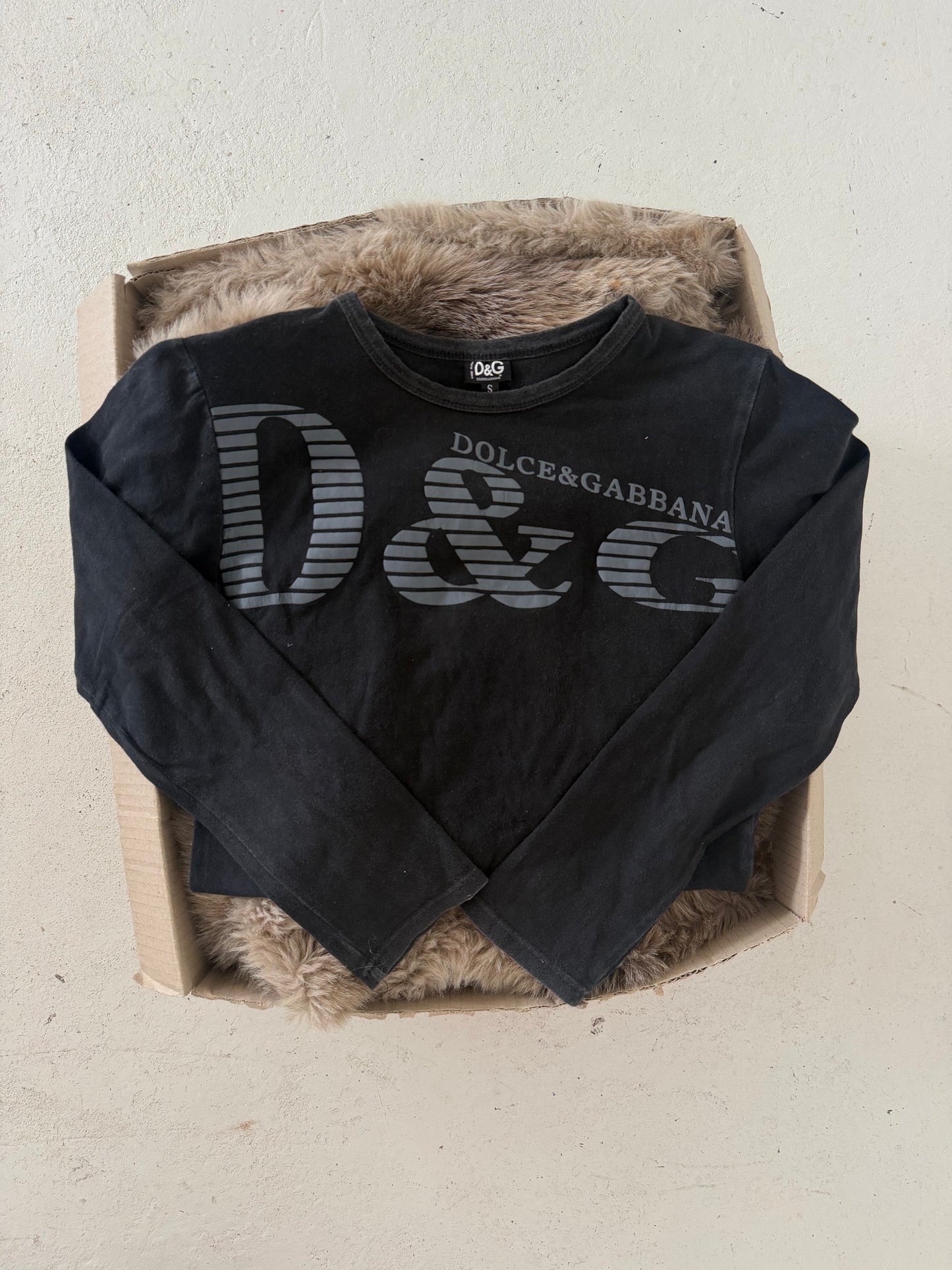 DOLCE + GABBANA black longsleeve ★ Size labelled small