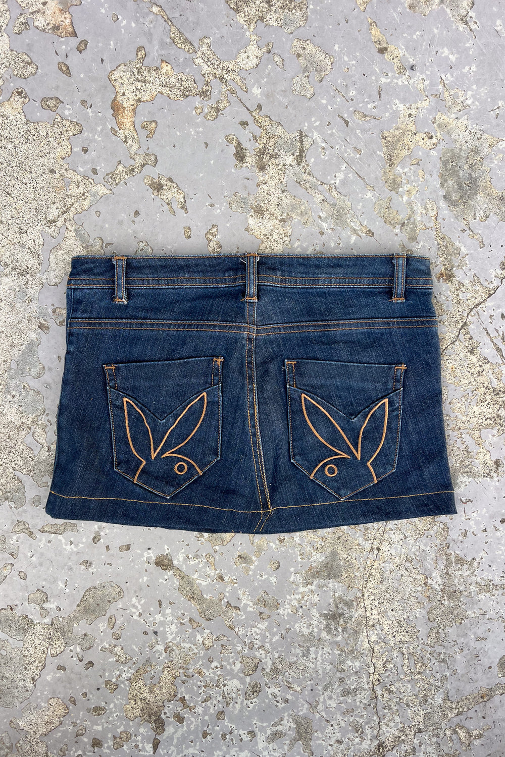 PLAYBOY dark denim micro skirt