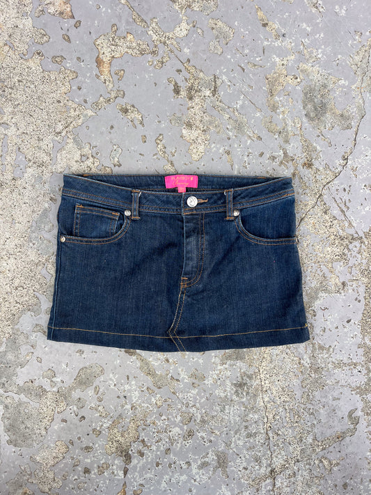 PLAYBOY dark denim micro skirt