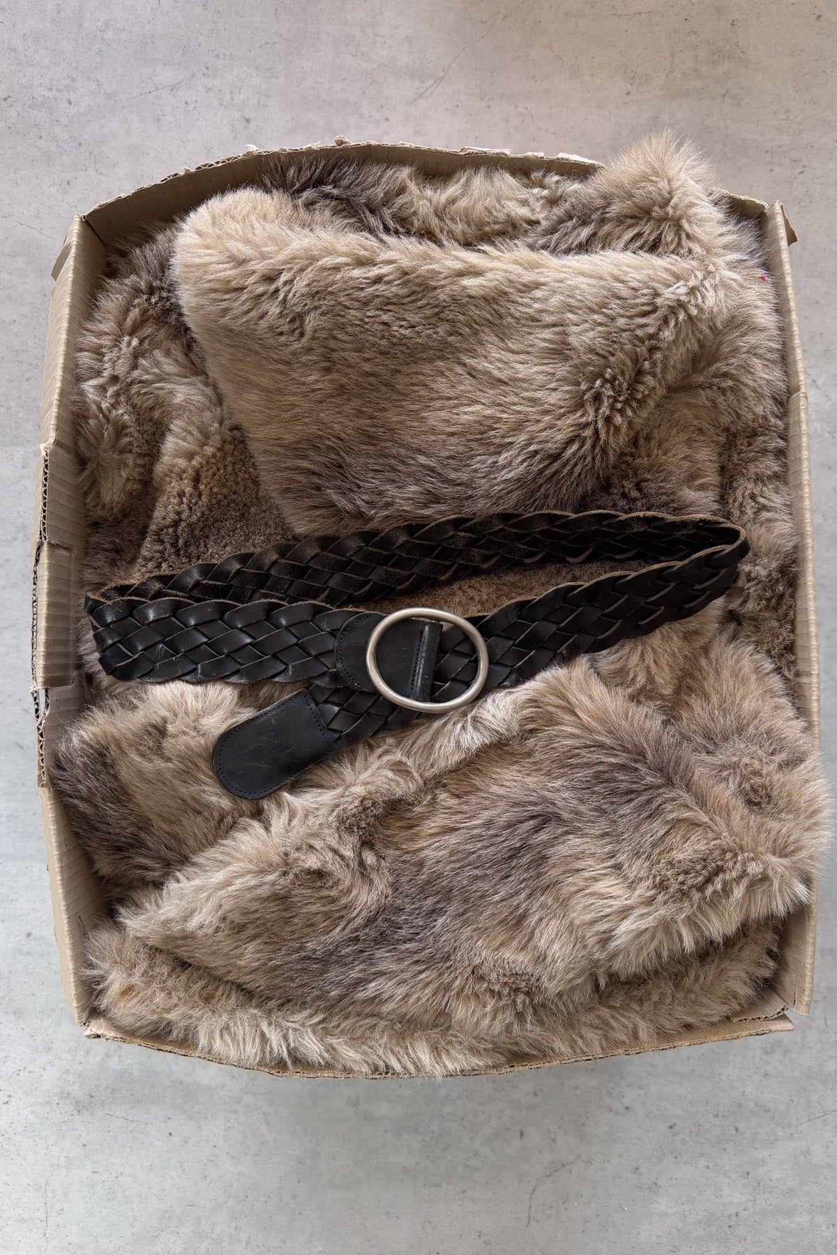 Black silver buckle belt ★ One size