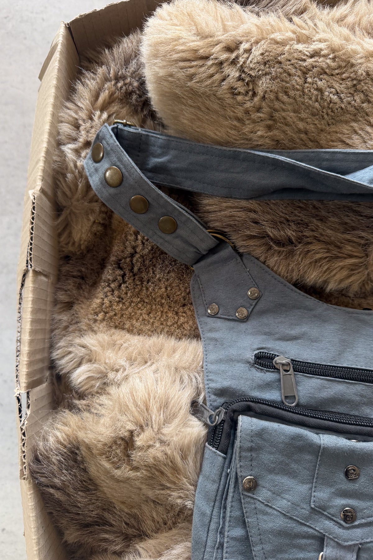 Navy festival belt bag ★