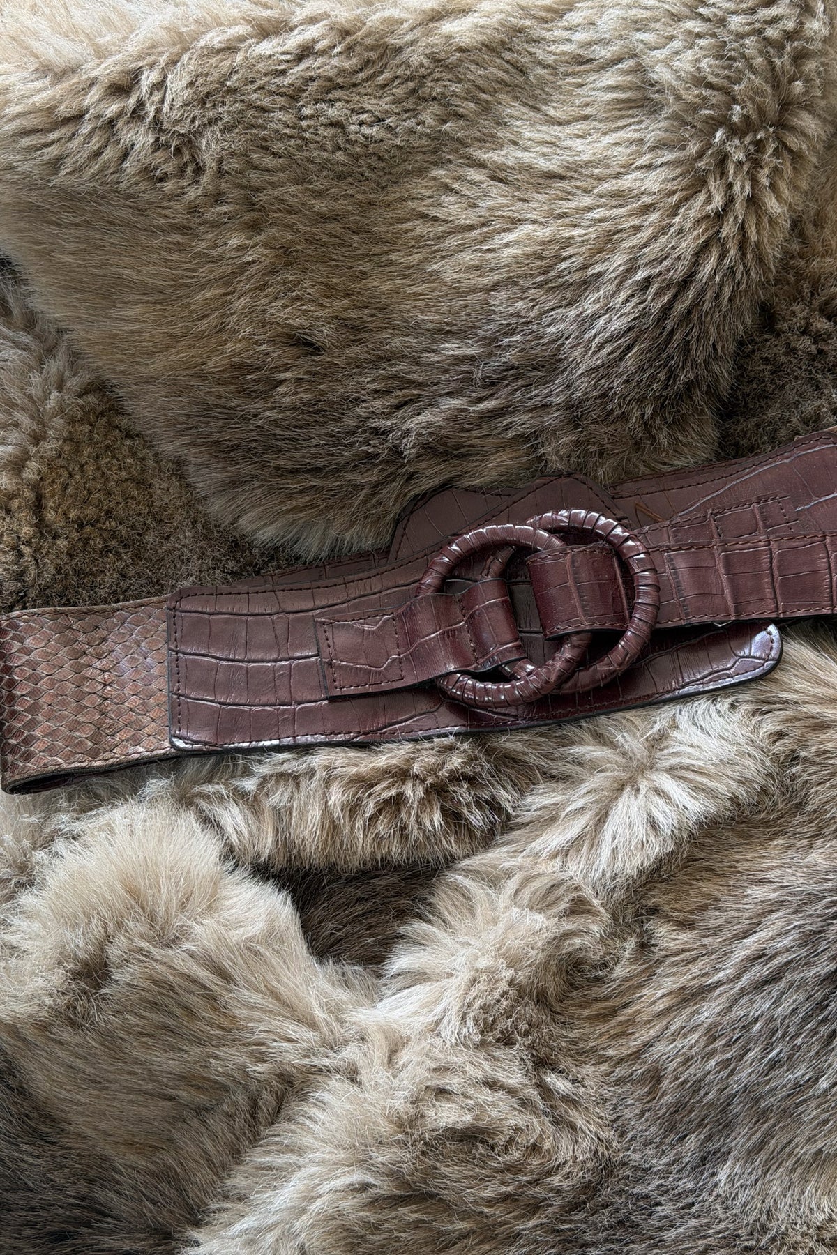 Brown leather festival belt  ★  XS,S,M
