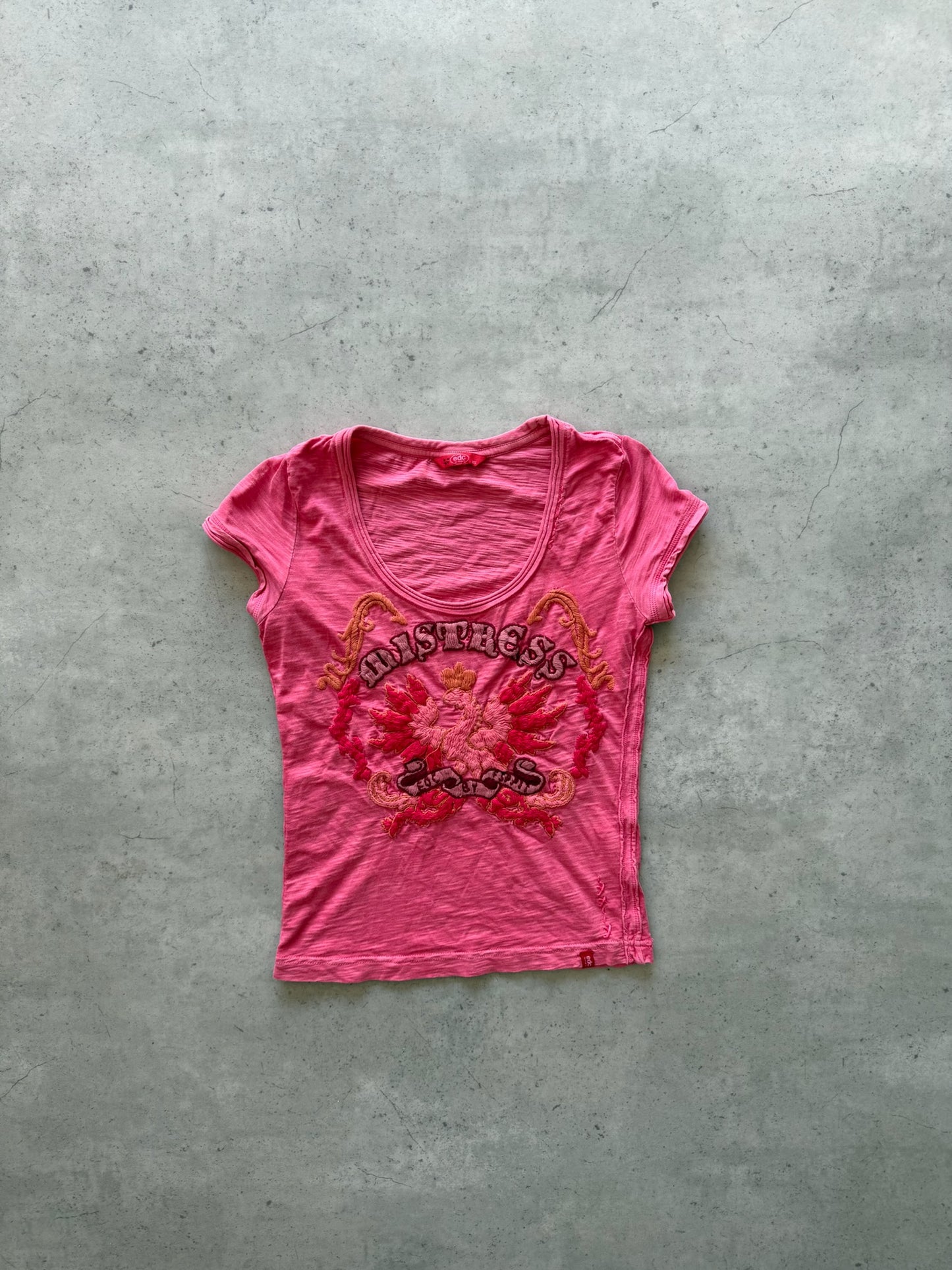 EDC pink "mistress" tee ★ Size labelled xs