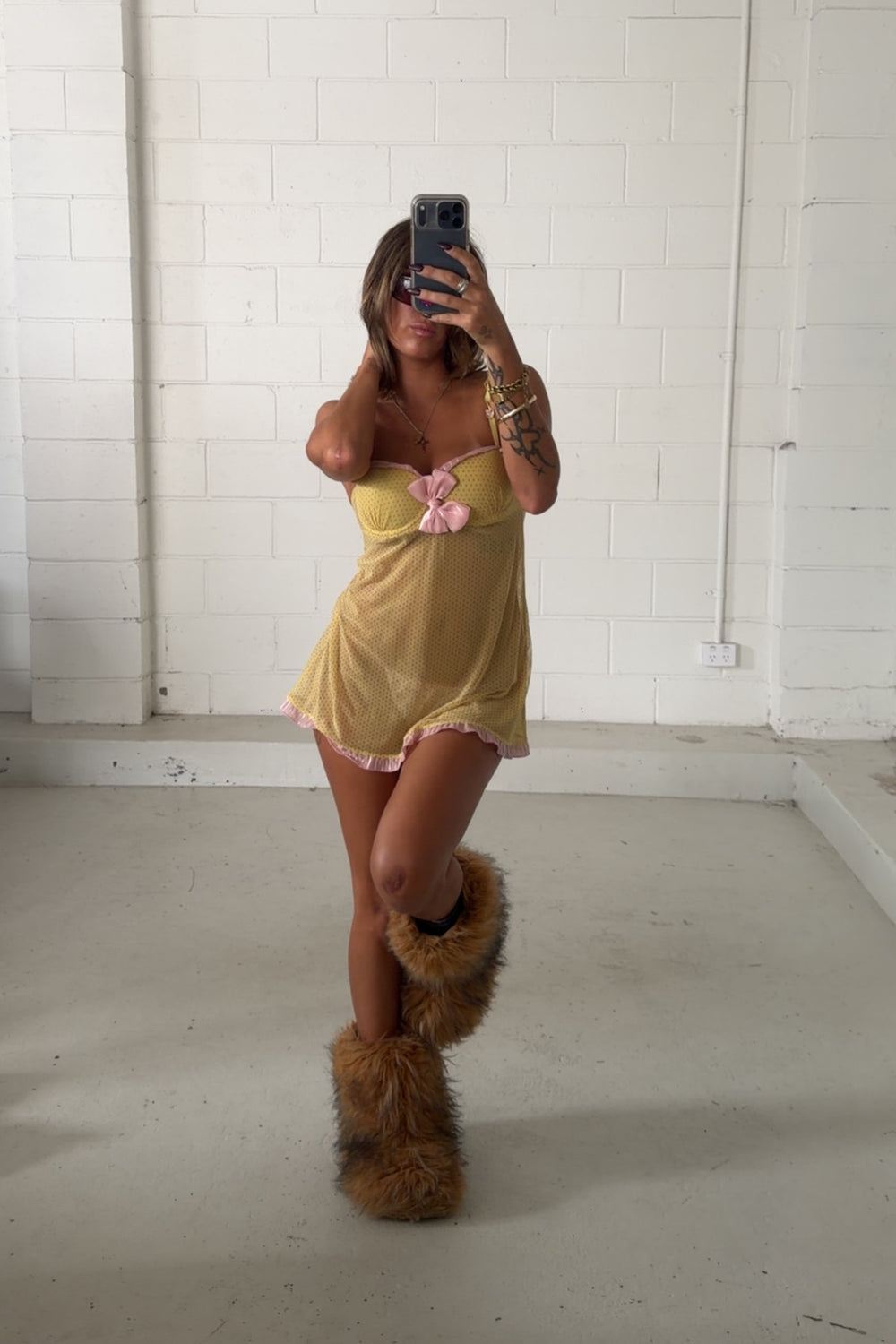 RAMPAGE yellow festival lingerie  ★ Size labelled medium