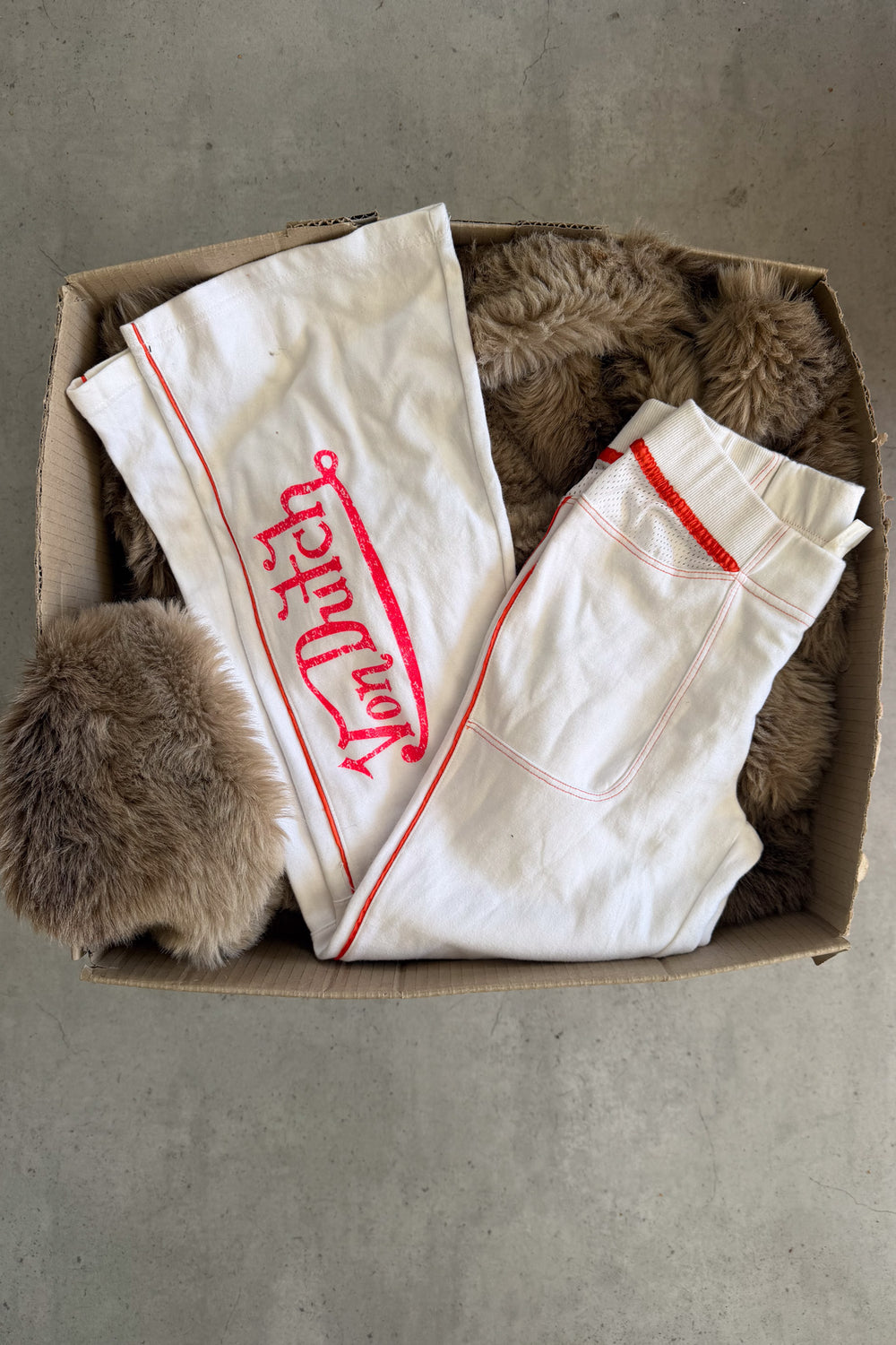 VONDUTCH white trackpants ★ Size est XS