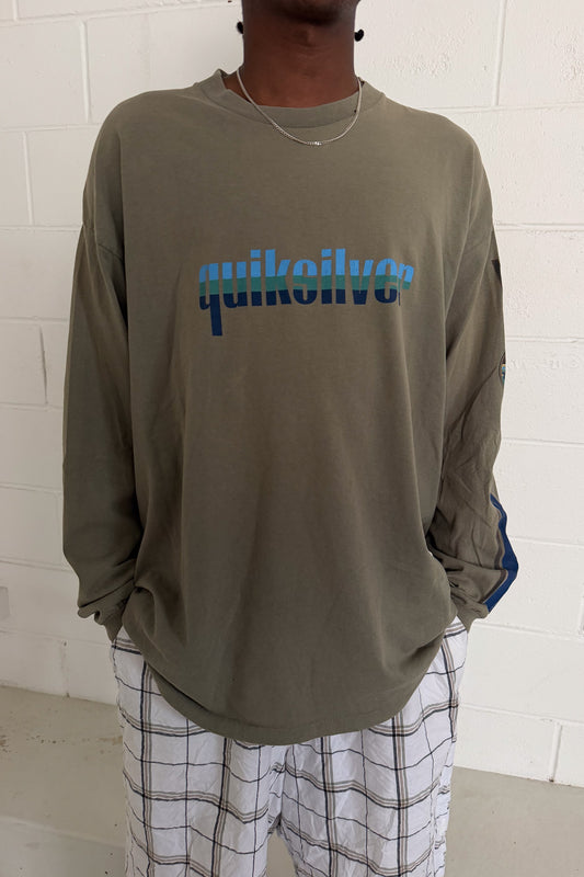 QUICKSILVER  khaki longsleeve ★ Size XL