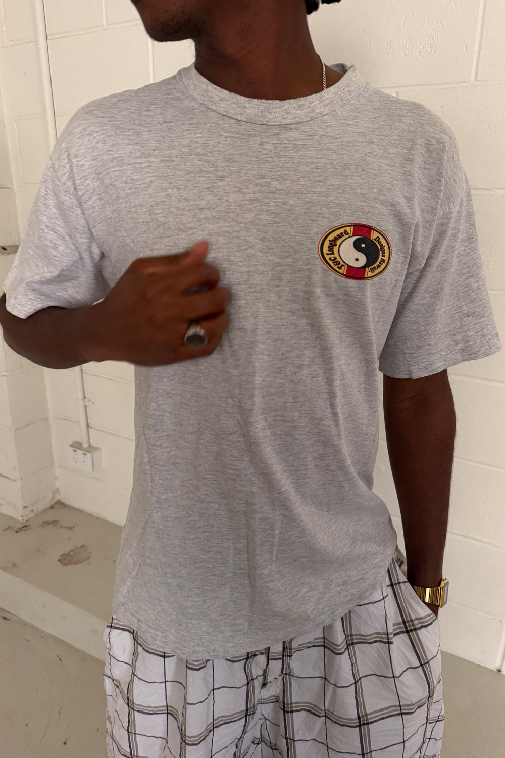 T&C SURF yin yang grey tee ★ Size medium