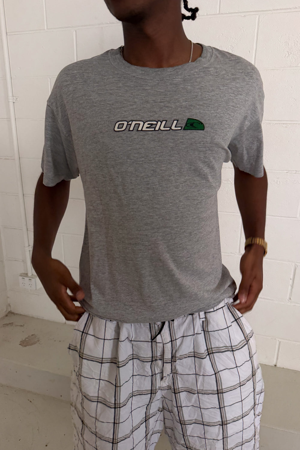 O'NEILL grey logo tee ★ Size XL