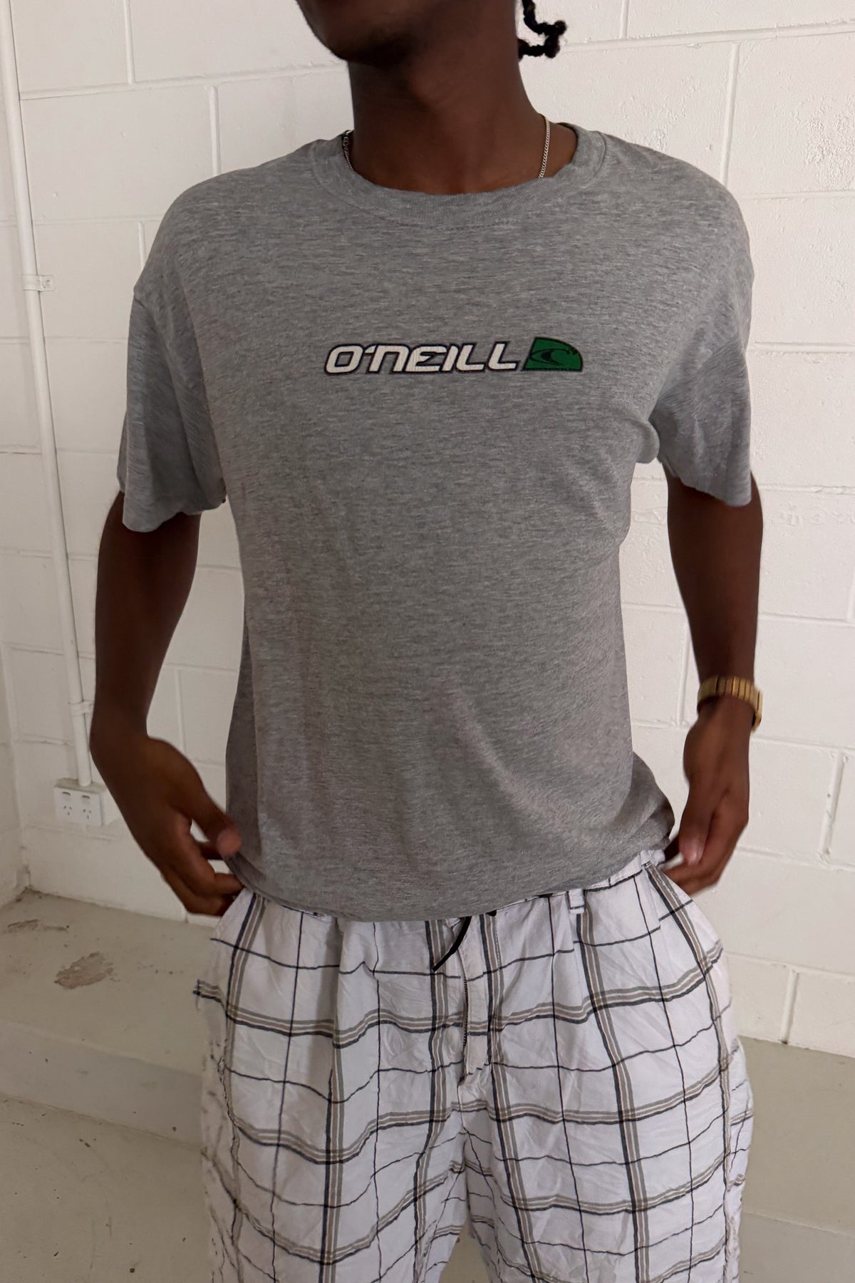 O'NEILL grey logo tee ★ Size XL