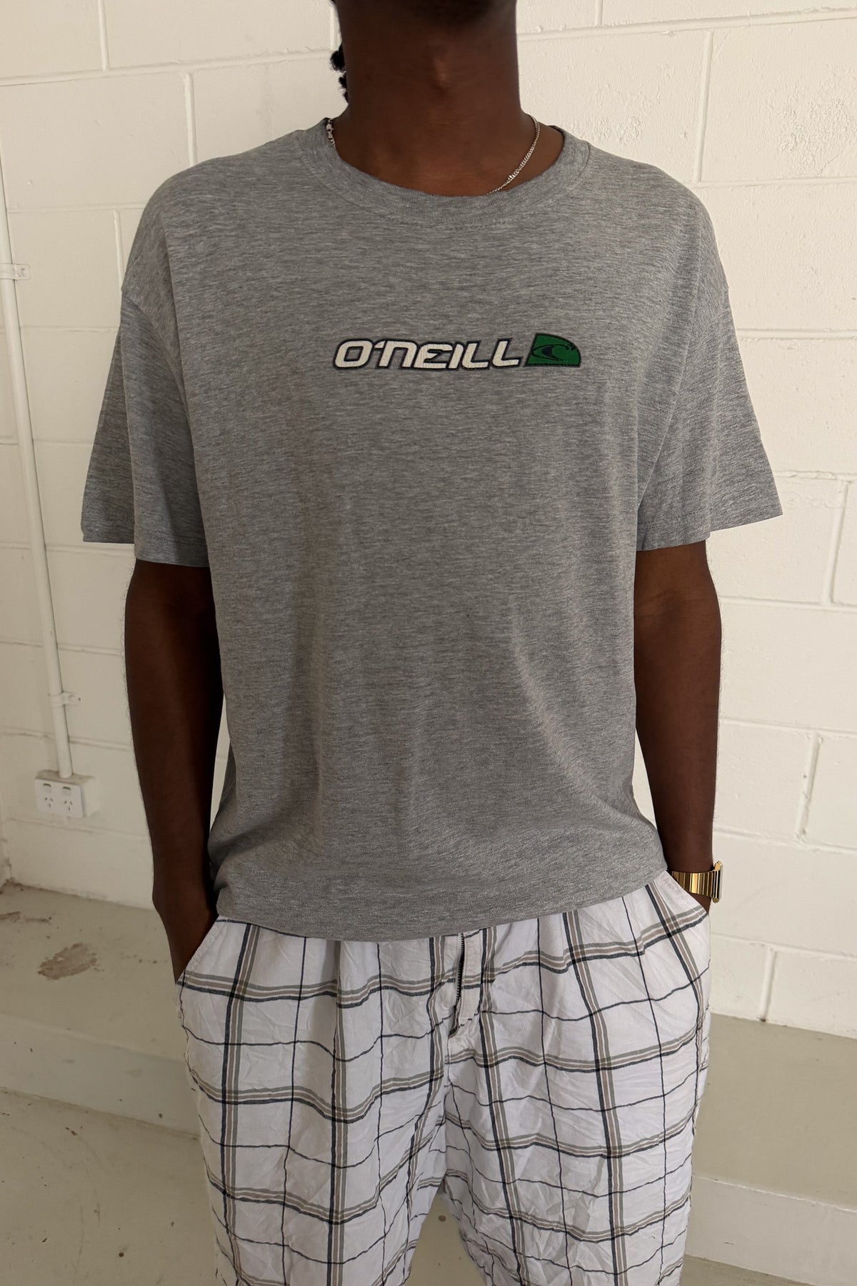 O'NEILL grey logo tee ★ Size XL