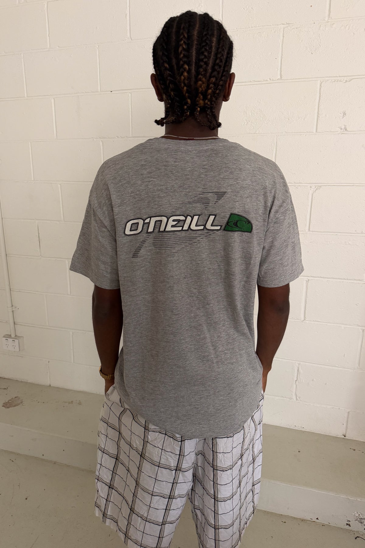 O'NEILL grey logo tee ★ Size XL