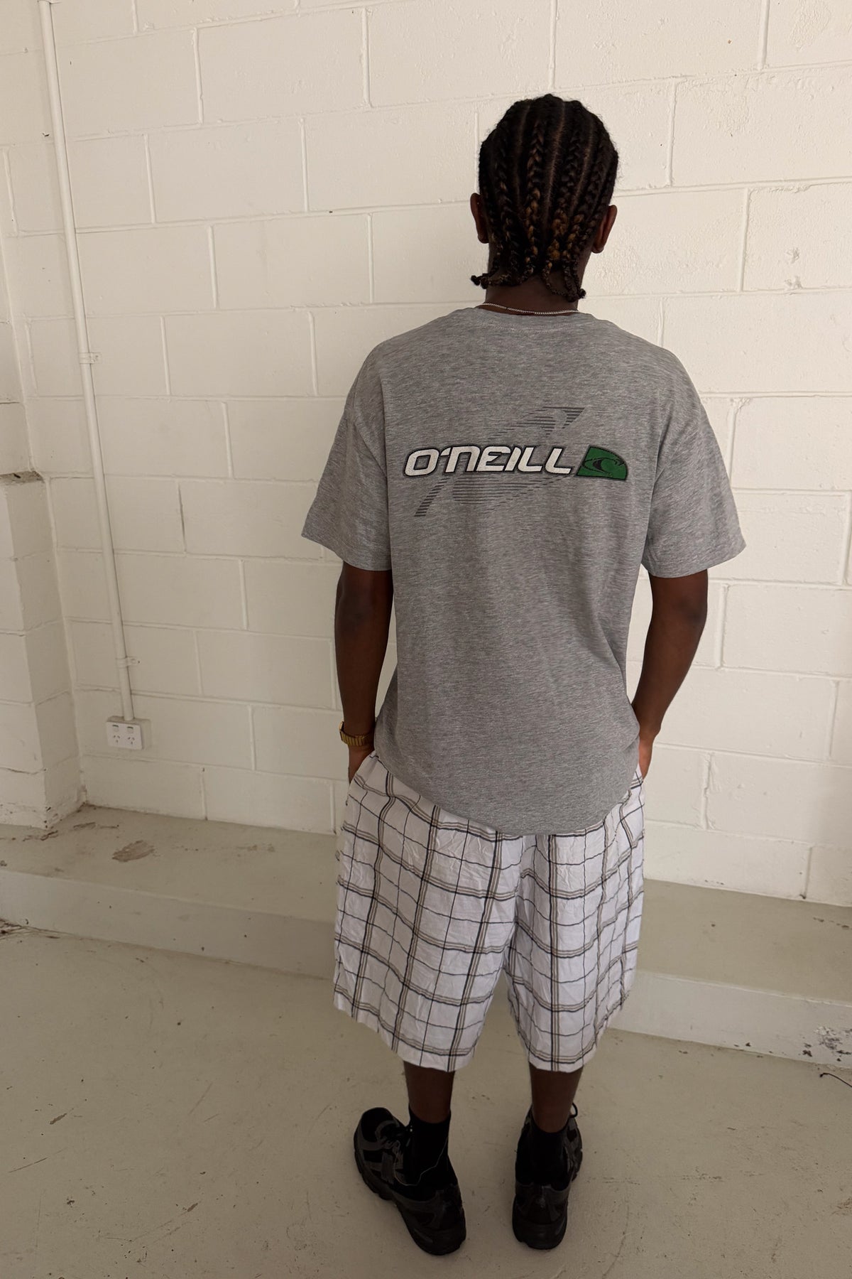 O'NEILL grey logo tee ★ Size XL