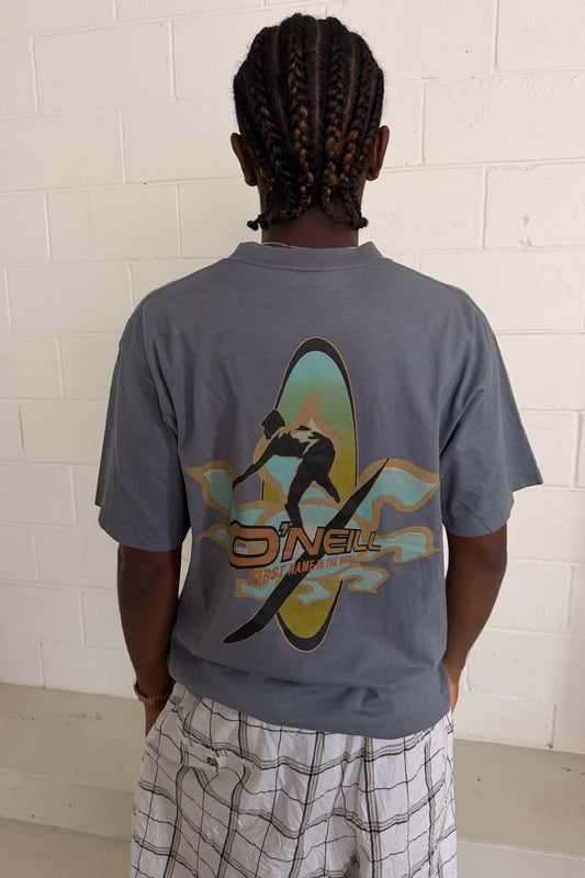 O'NEILL blue graphic tee ★ Size medium
