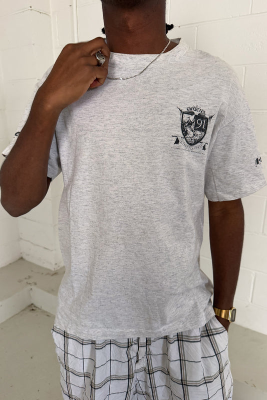 GOTCHA grey graphic logo tee ★ Size medium