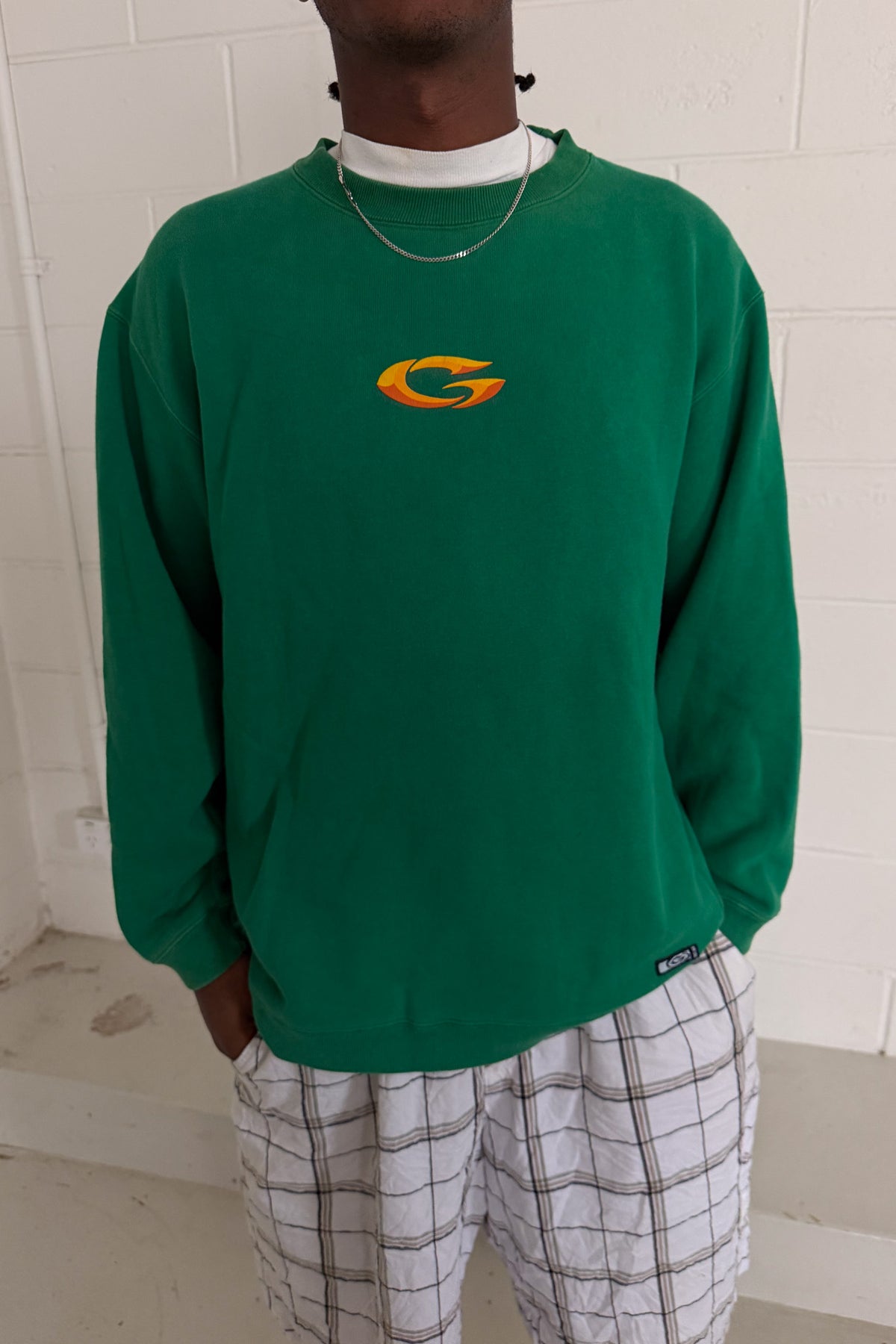 GOTCHA green crewneck ★ Size medium