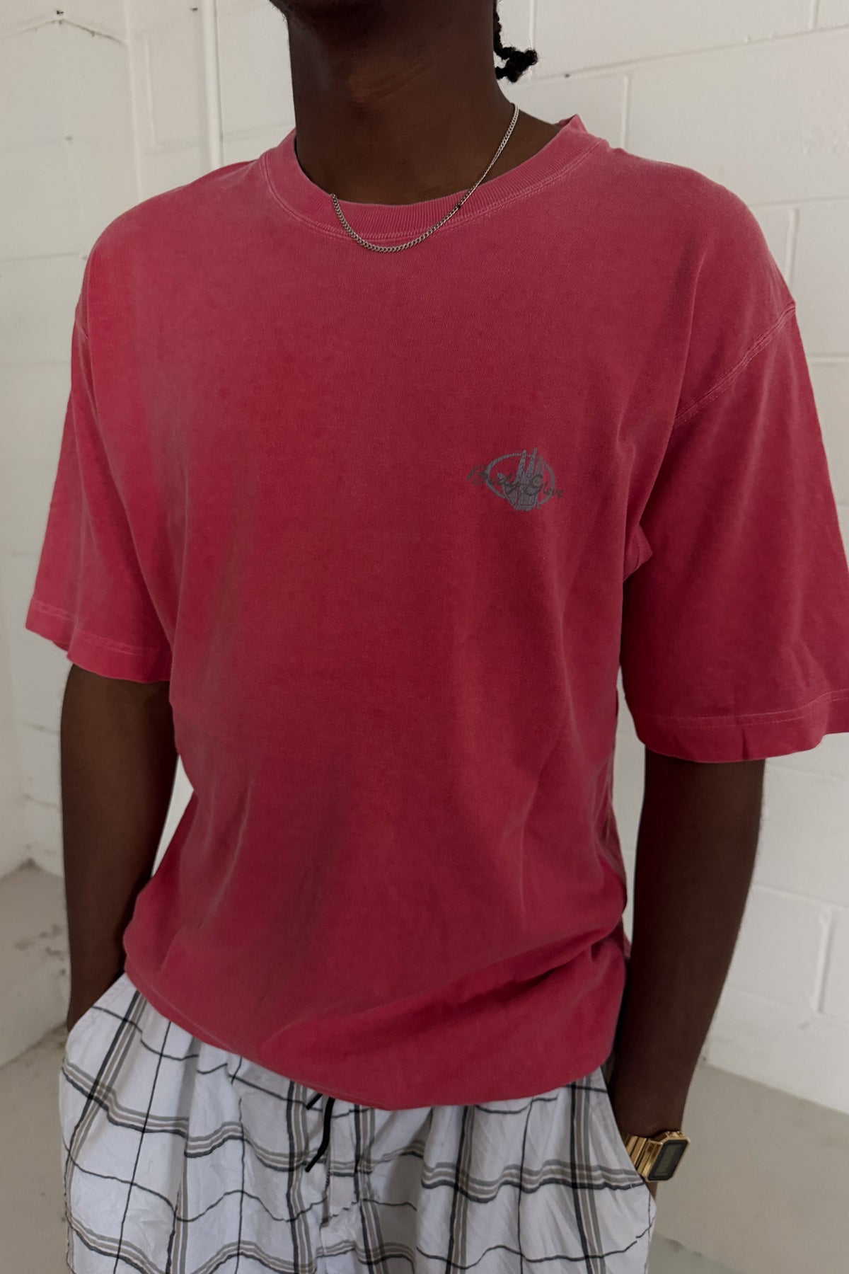 BODYGLOVE red graphic logo tee ★ Size est L