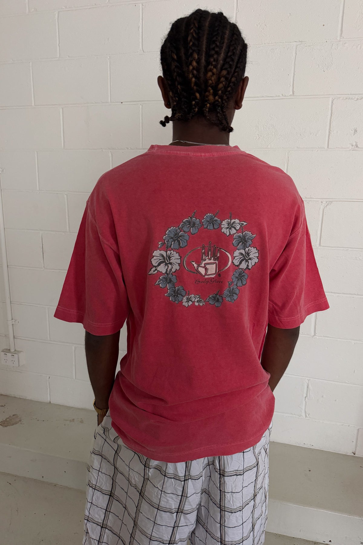 BODYGLOVE red graphic logo tee ★ Size est L