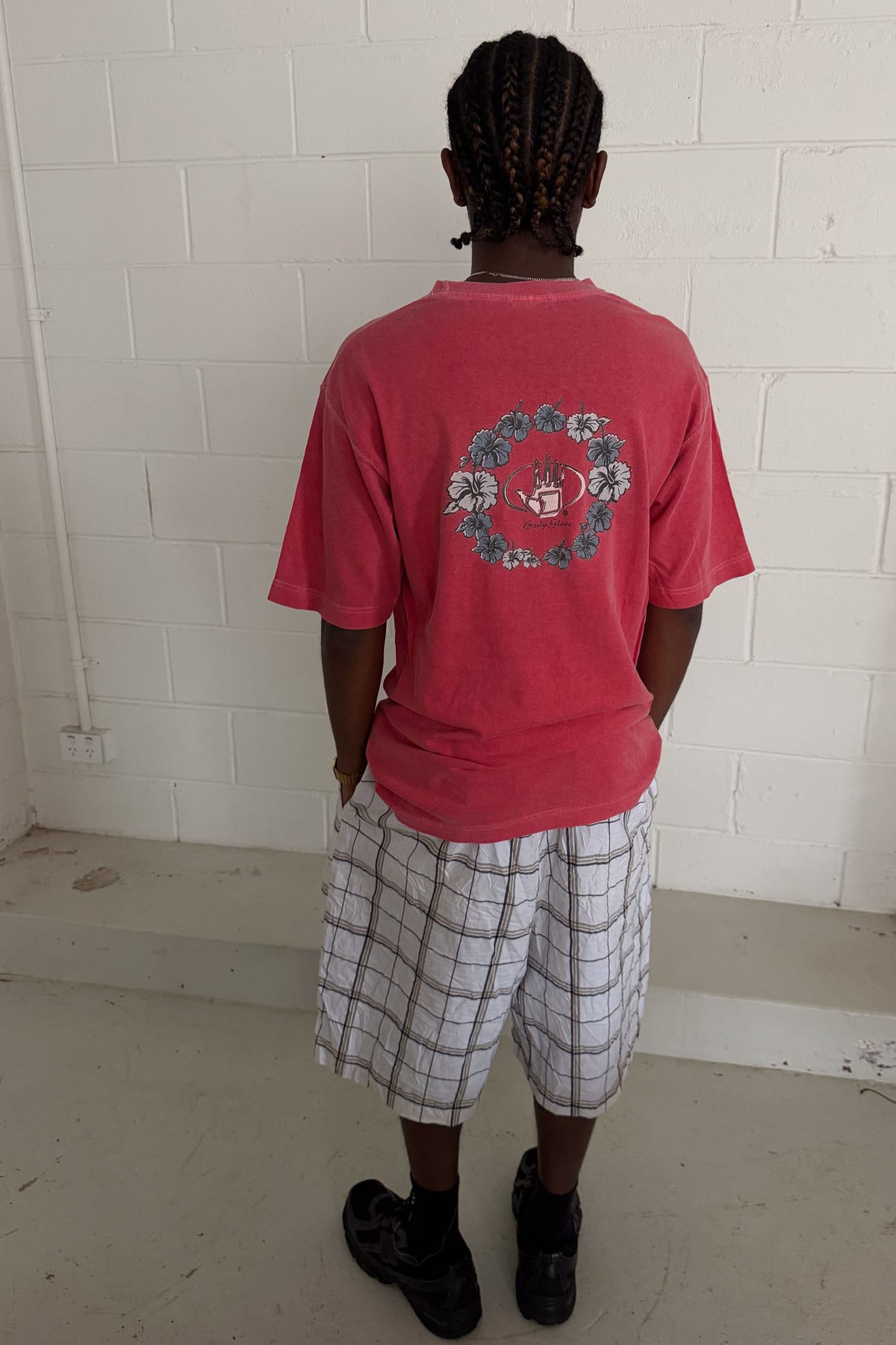 BODYGLOVE red graphic logo tee ★ Size est L