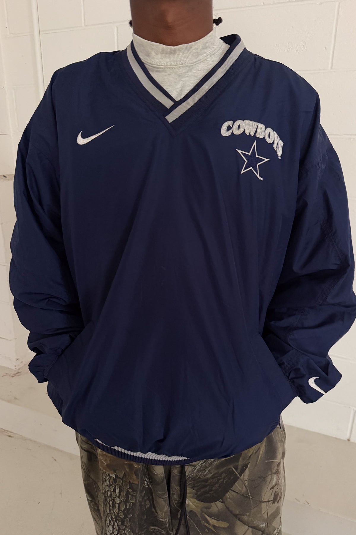 NIKE COWBOYS windbreak crewneck ★ Size XL