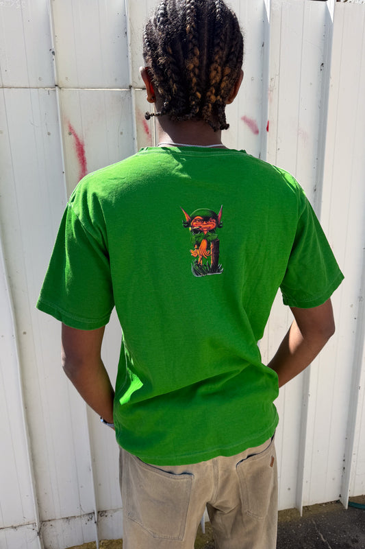 Goblin green graphic tee ★ Size labelled medium