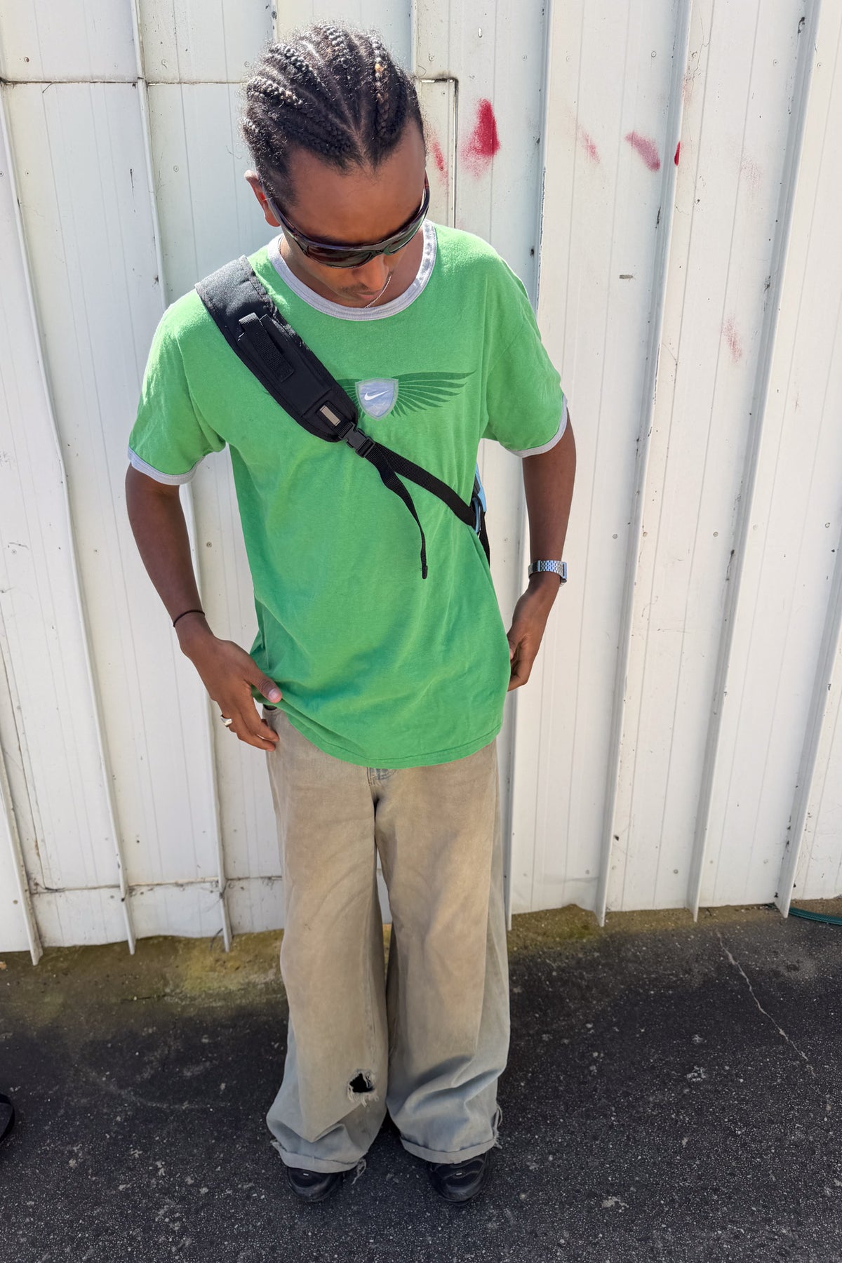NIKE green graphic tee ★ Size labelled large