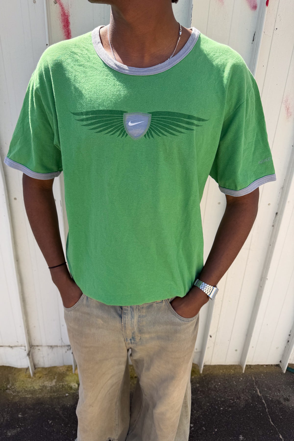 NIKE green graphic tee ★ Size labelled large