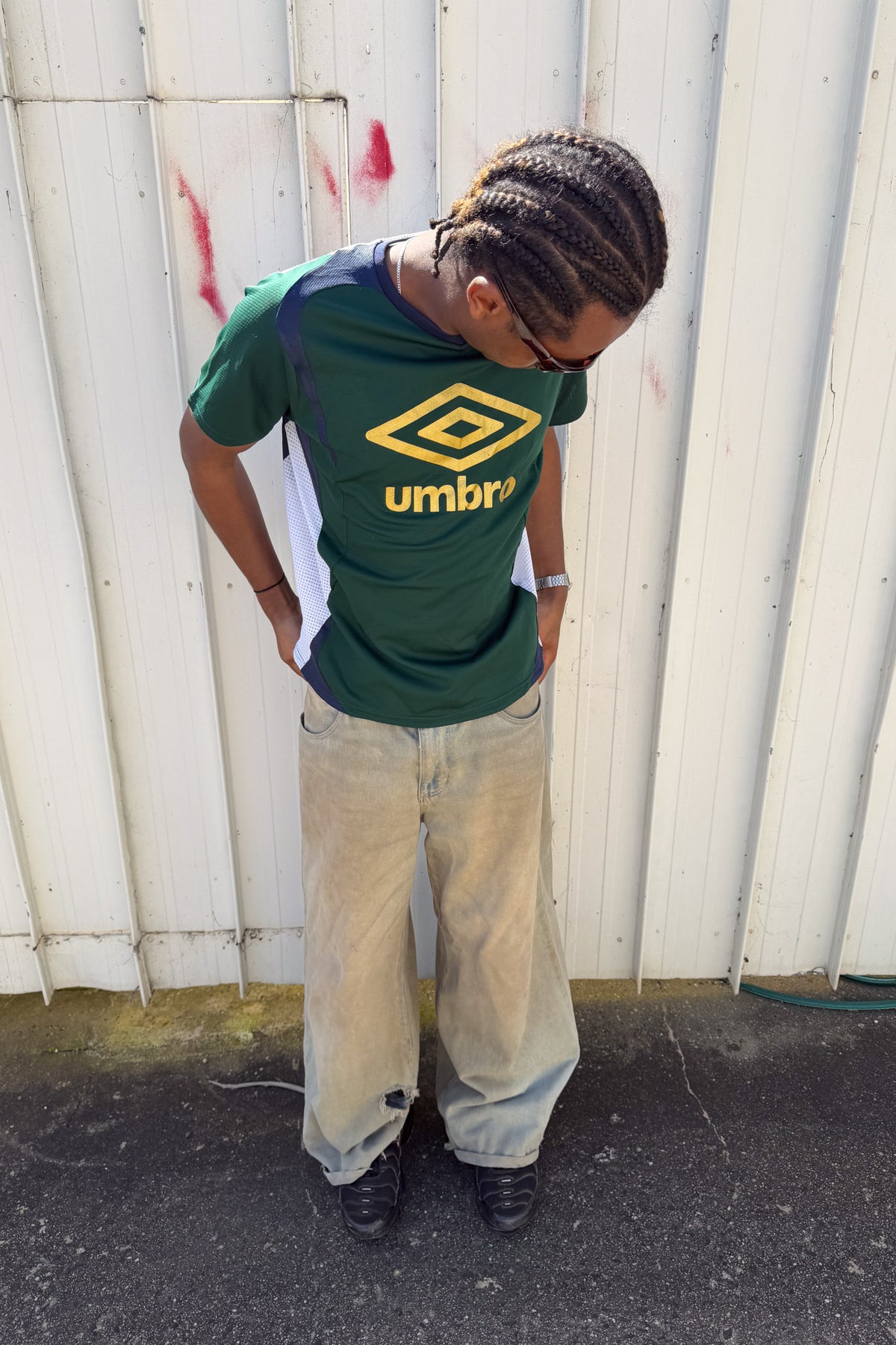 UMBRO green jersey ★ Size est small