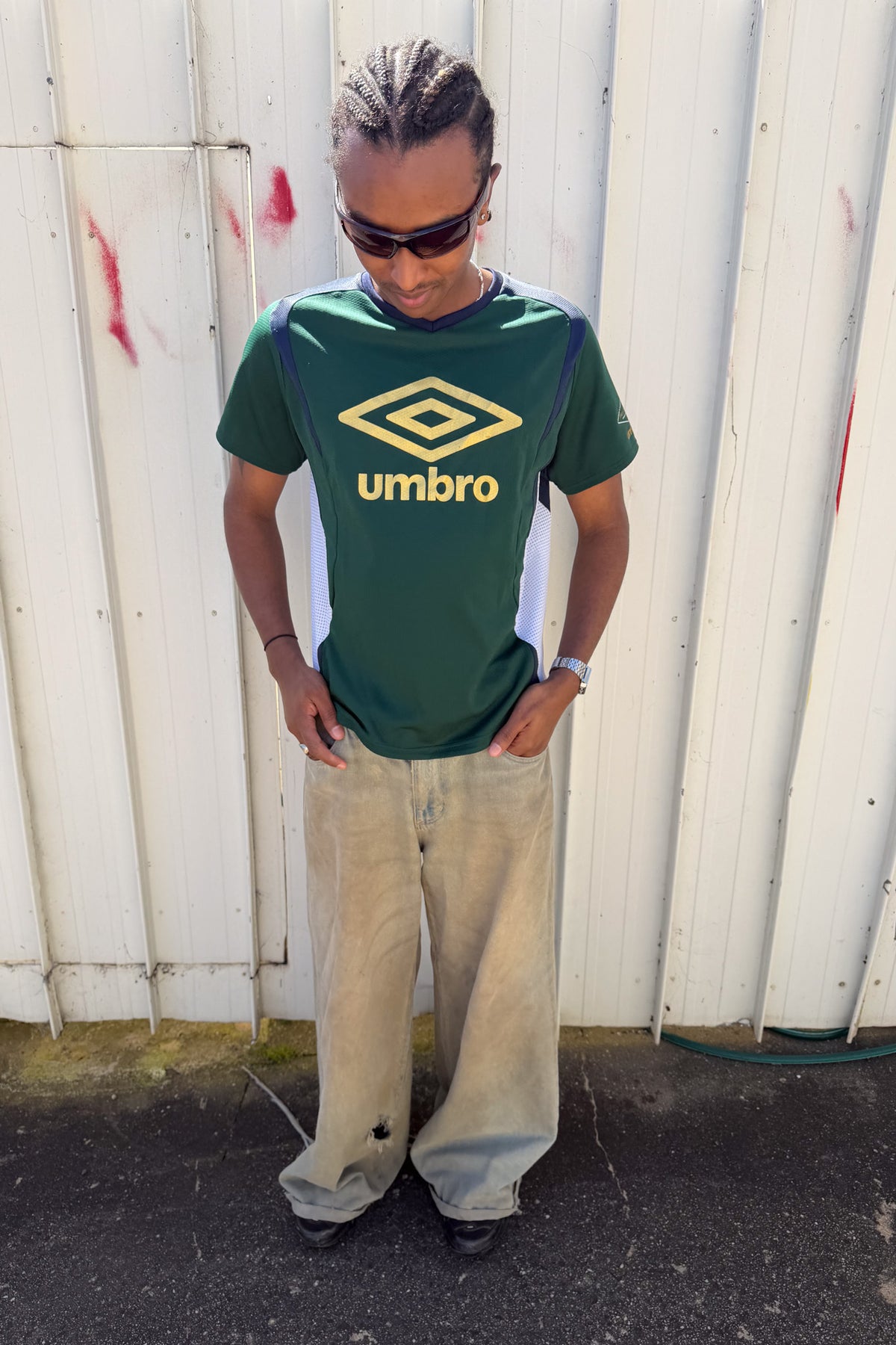 UMBRO green jersey ★ Size est small