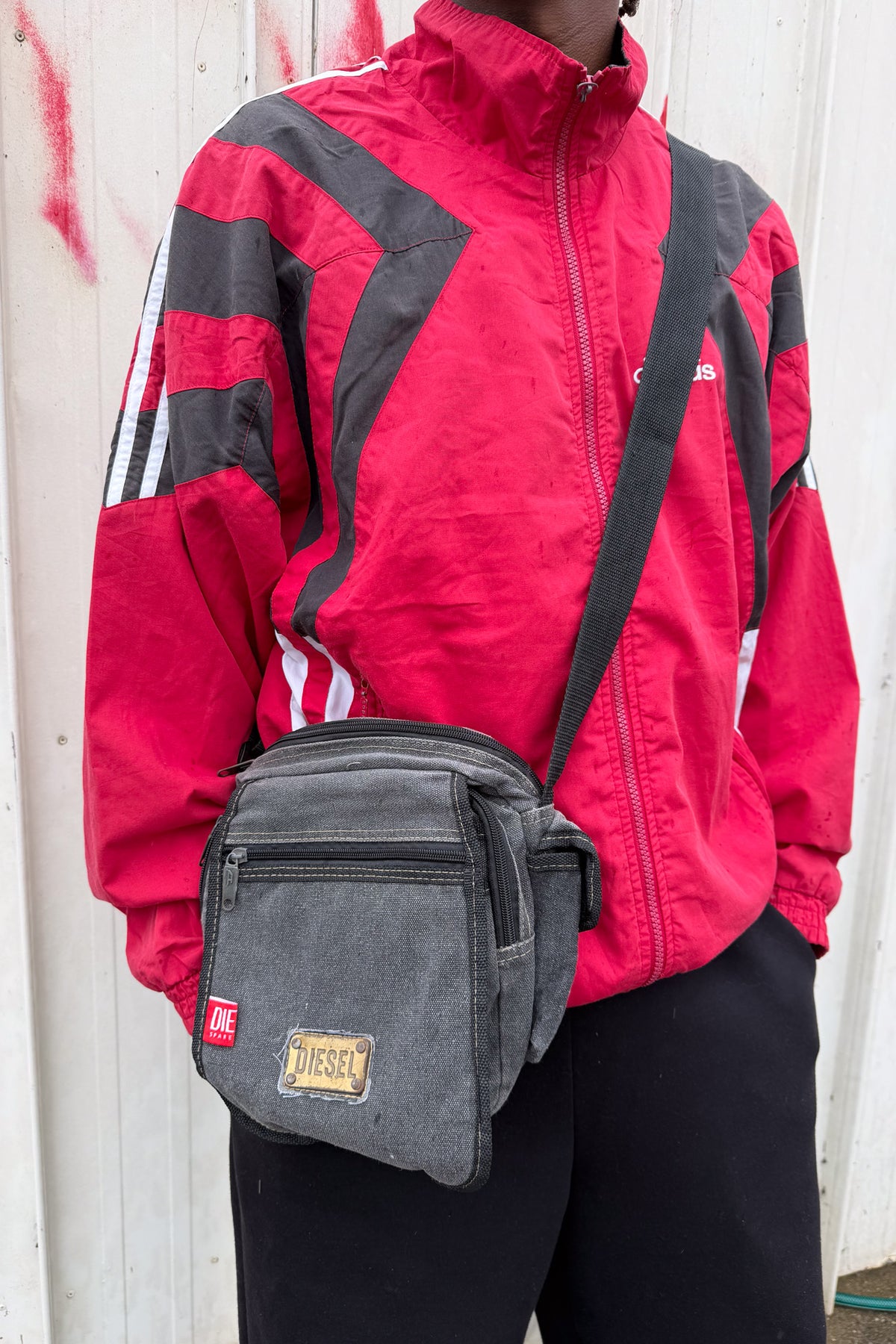 DIESEL black satchel bag ★